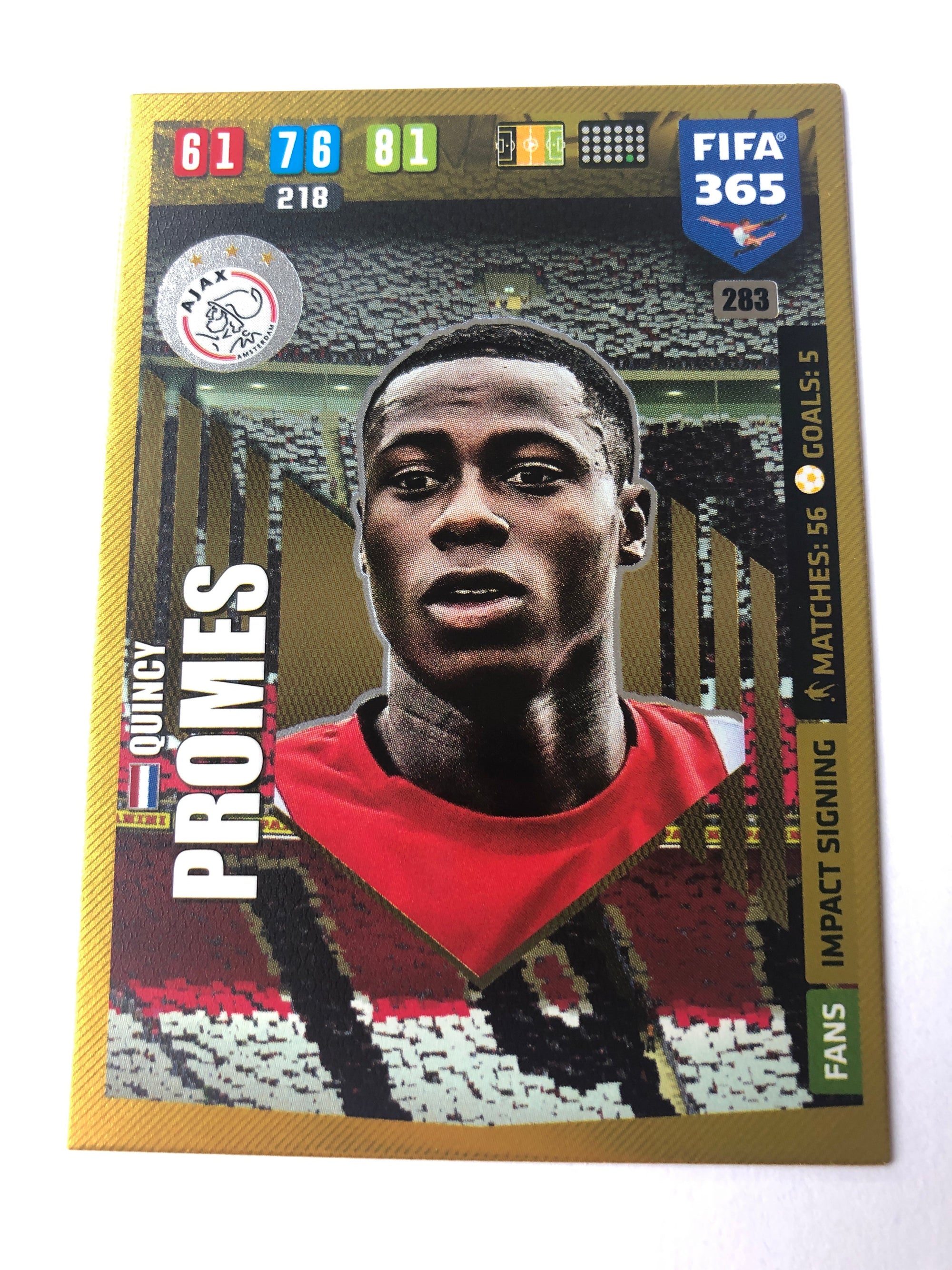 283. QUINCY PROMES - AJAX - FANS IMPACT SIGNING