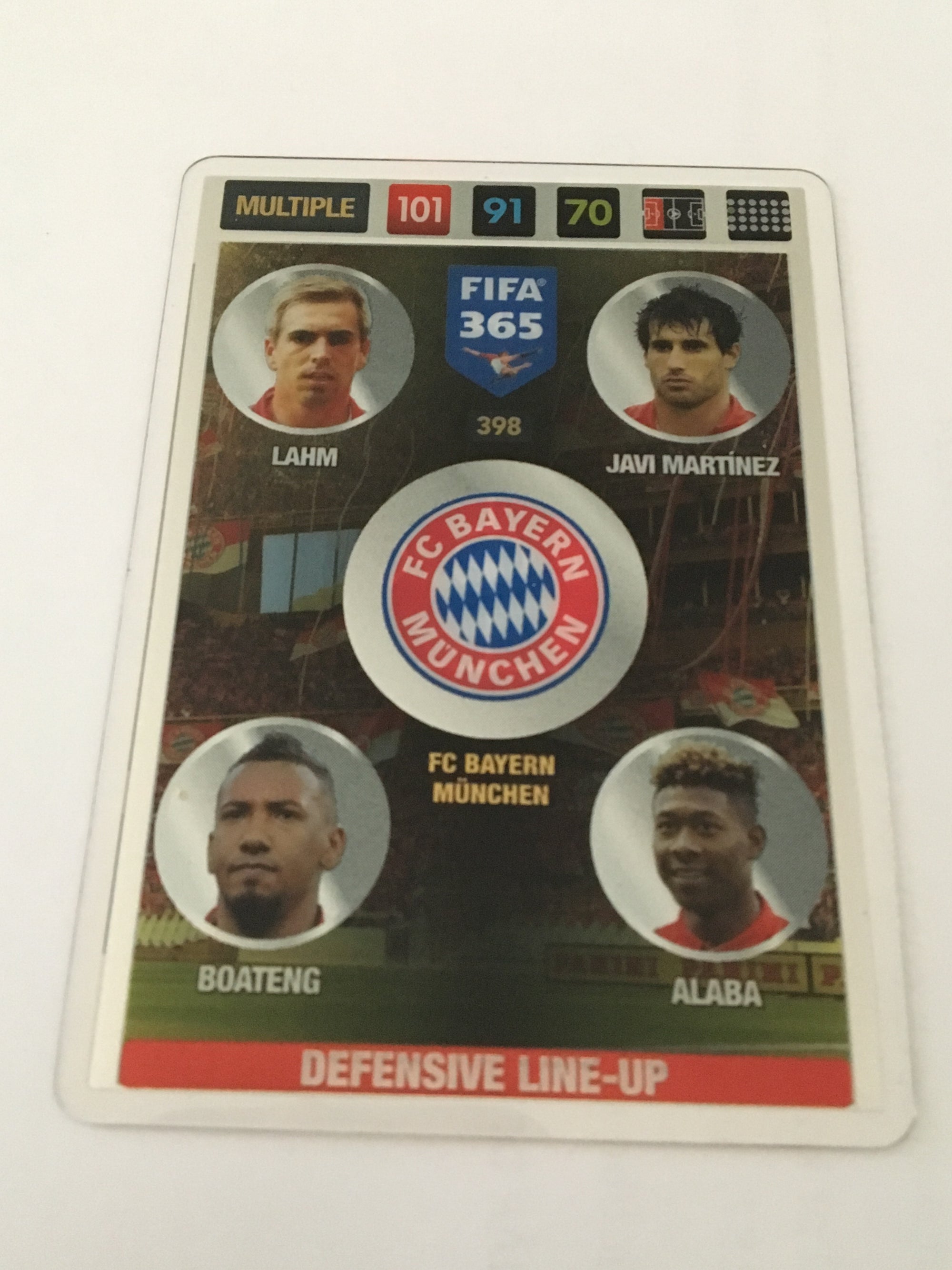 398. FC BAYERN MÜNCHEN - LAHM - JAVI MARTÍNEZ - BOATENG - ALABA - MULTIPLE - DEFENSIVE LINE-UP