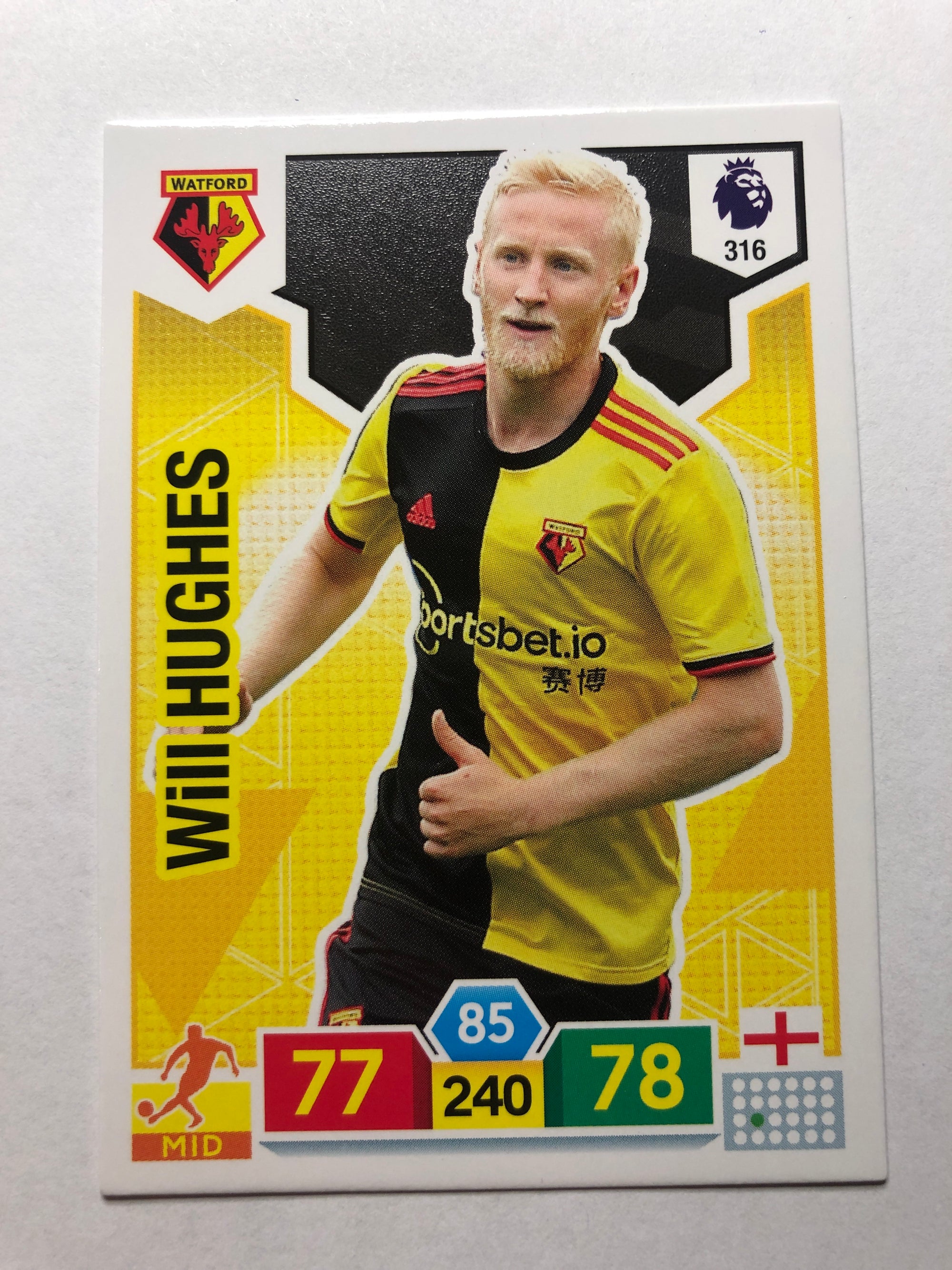316. WILL HUGHES - WATFORD
