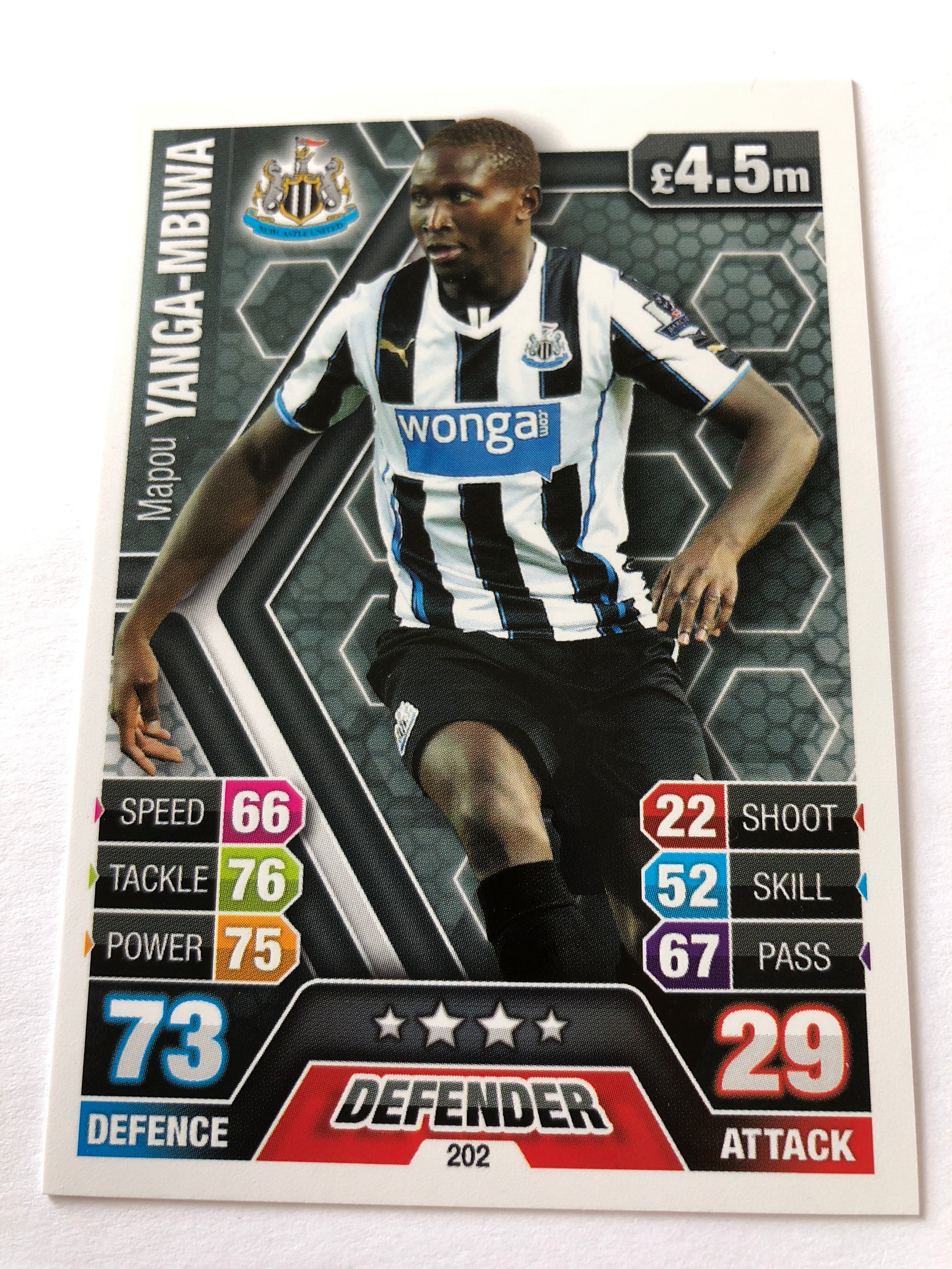 202. MAPOU YANGA-MBIWA - NEWCASTLE UNITED