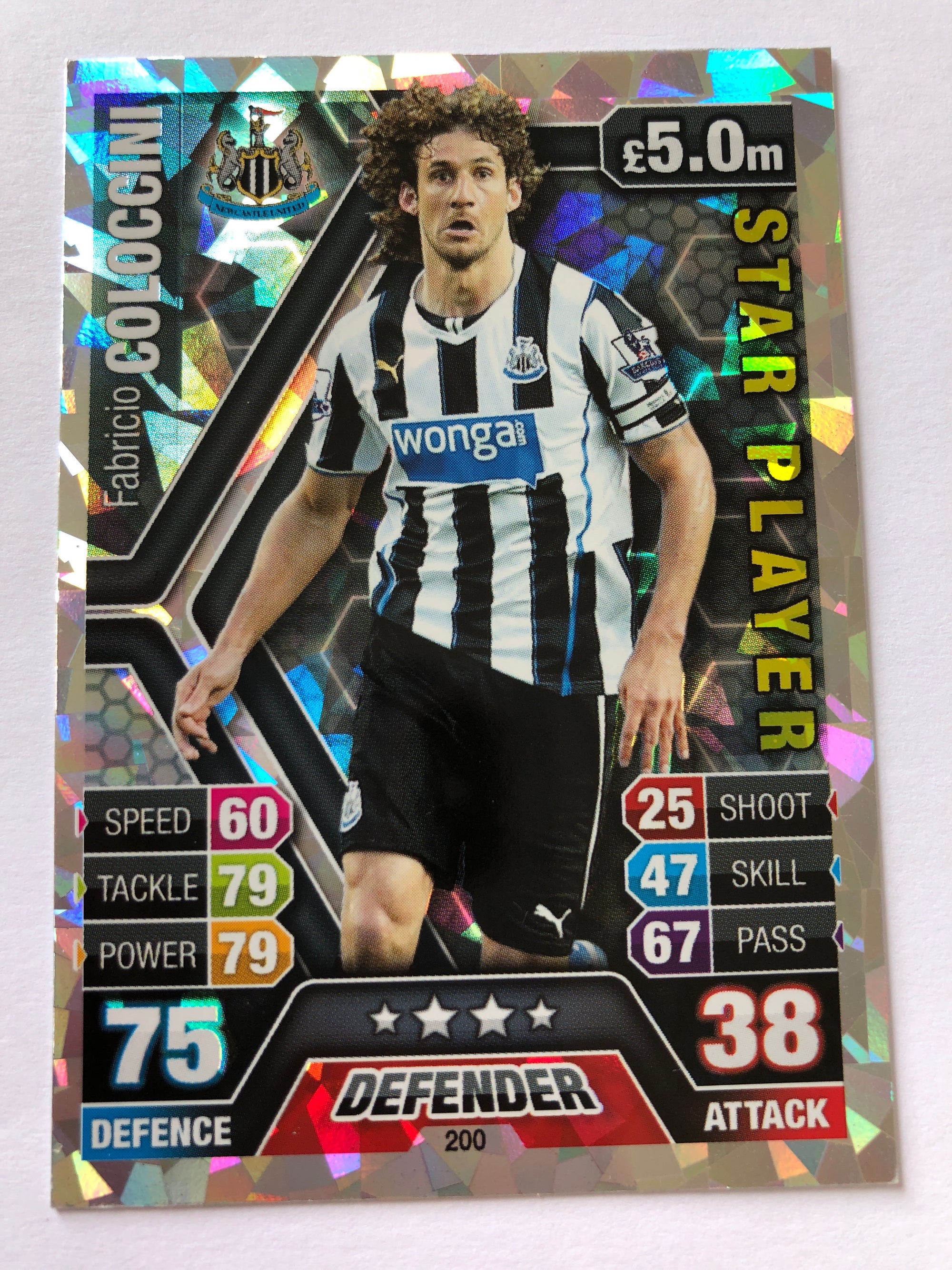 200.  FABRICIO COLOCCINI - NEWCASTLE UNITED - STARPLAYER