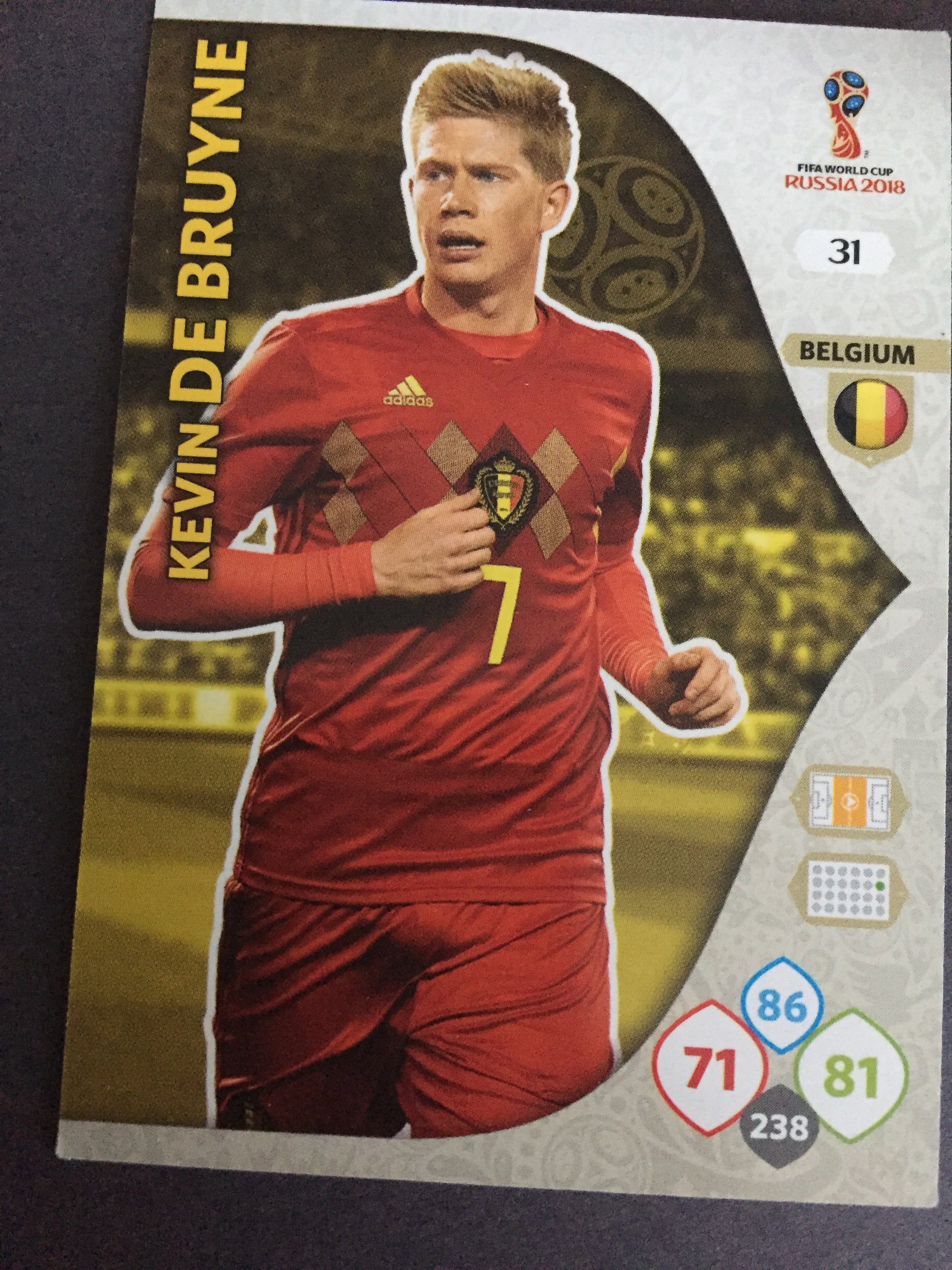 031. KEVIN DE BRUYNE - BELGIA