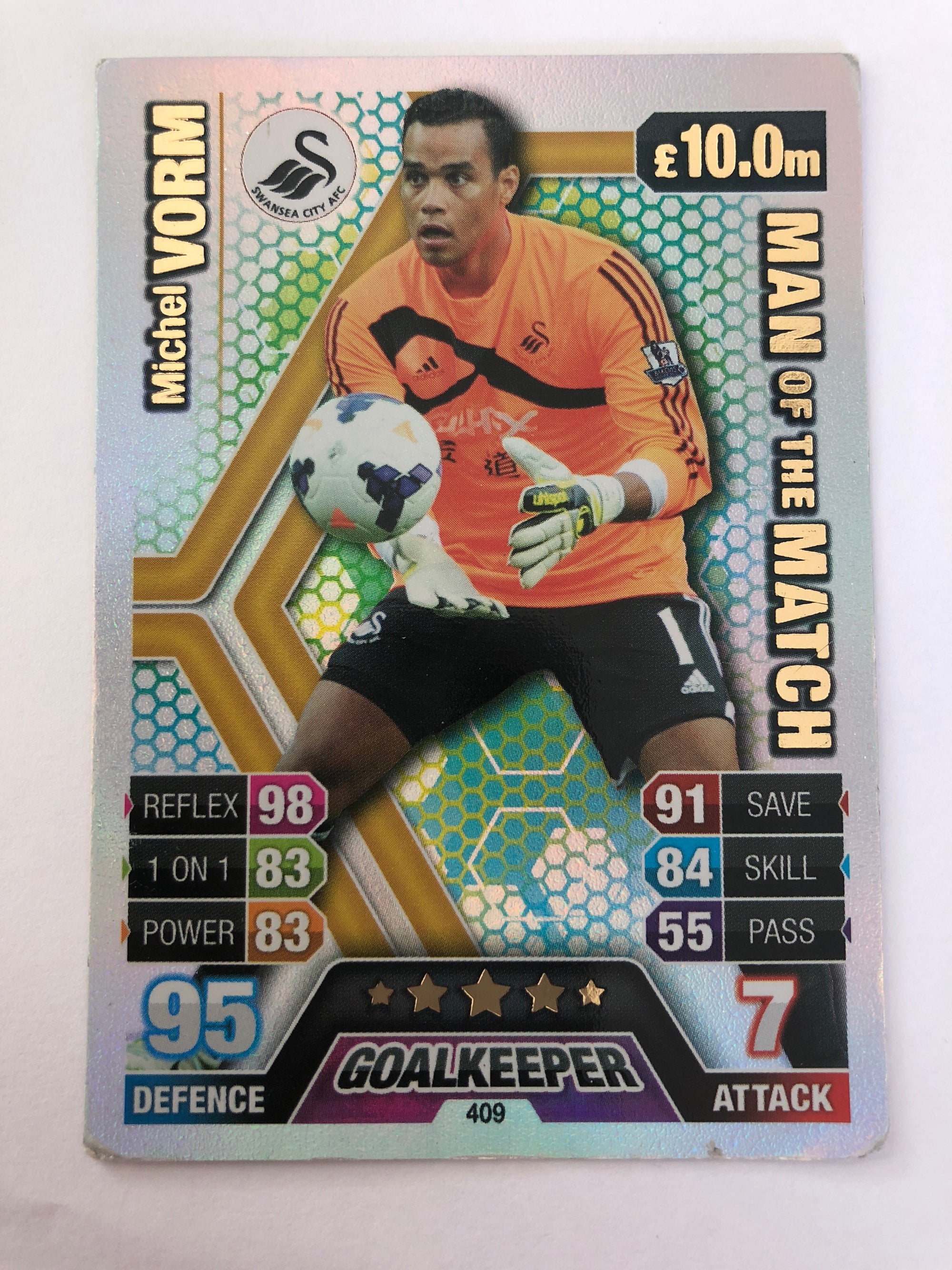 409. MICHEL VORM - SWANSEA CITY - MAN OF THE MATCH