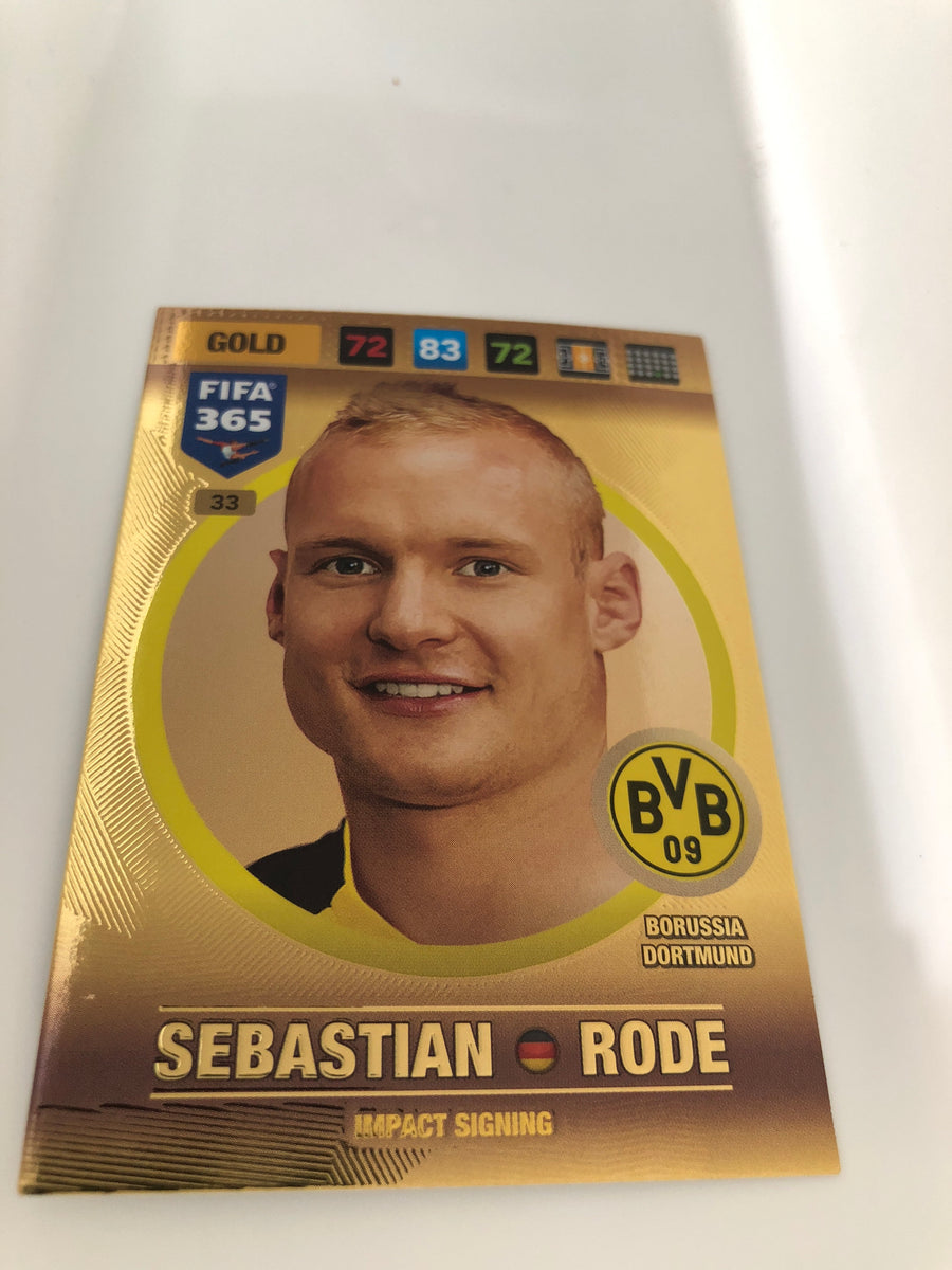 033. SEBASTIAN RODE - BORUSSIA DORTMUND - GOLD - IMPACT SIGNING