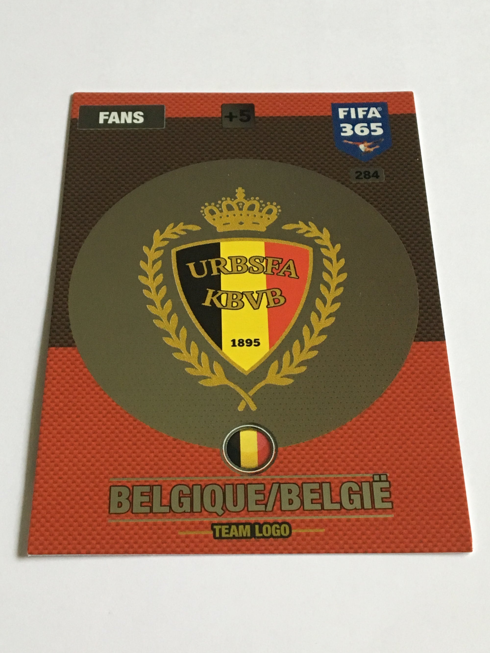 284. BELGIQUE/BELGIË - BELGIUM - FANS - TEAM LOGO