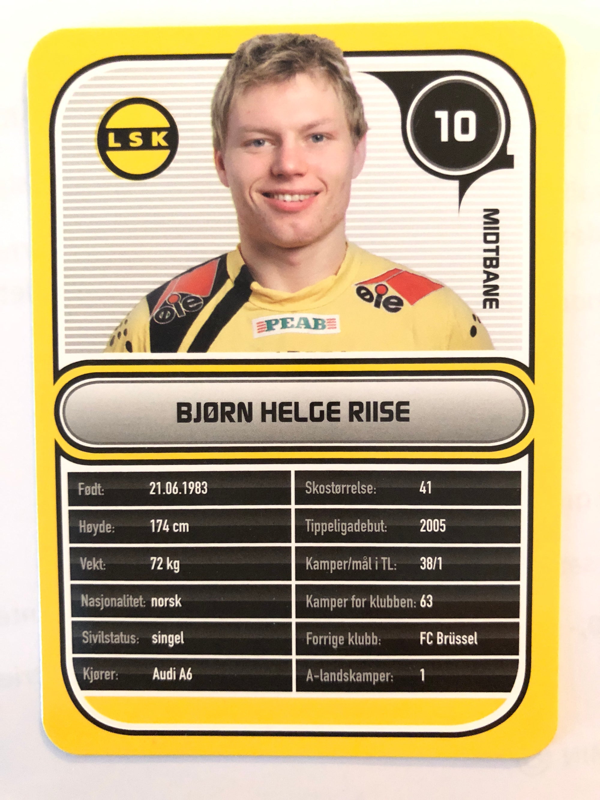 LILLESTRØM 010. BJØRN HELGE RIISE