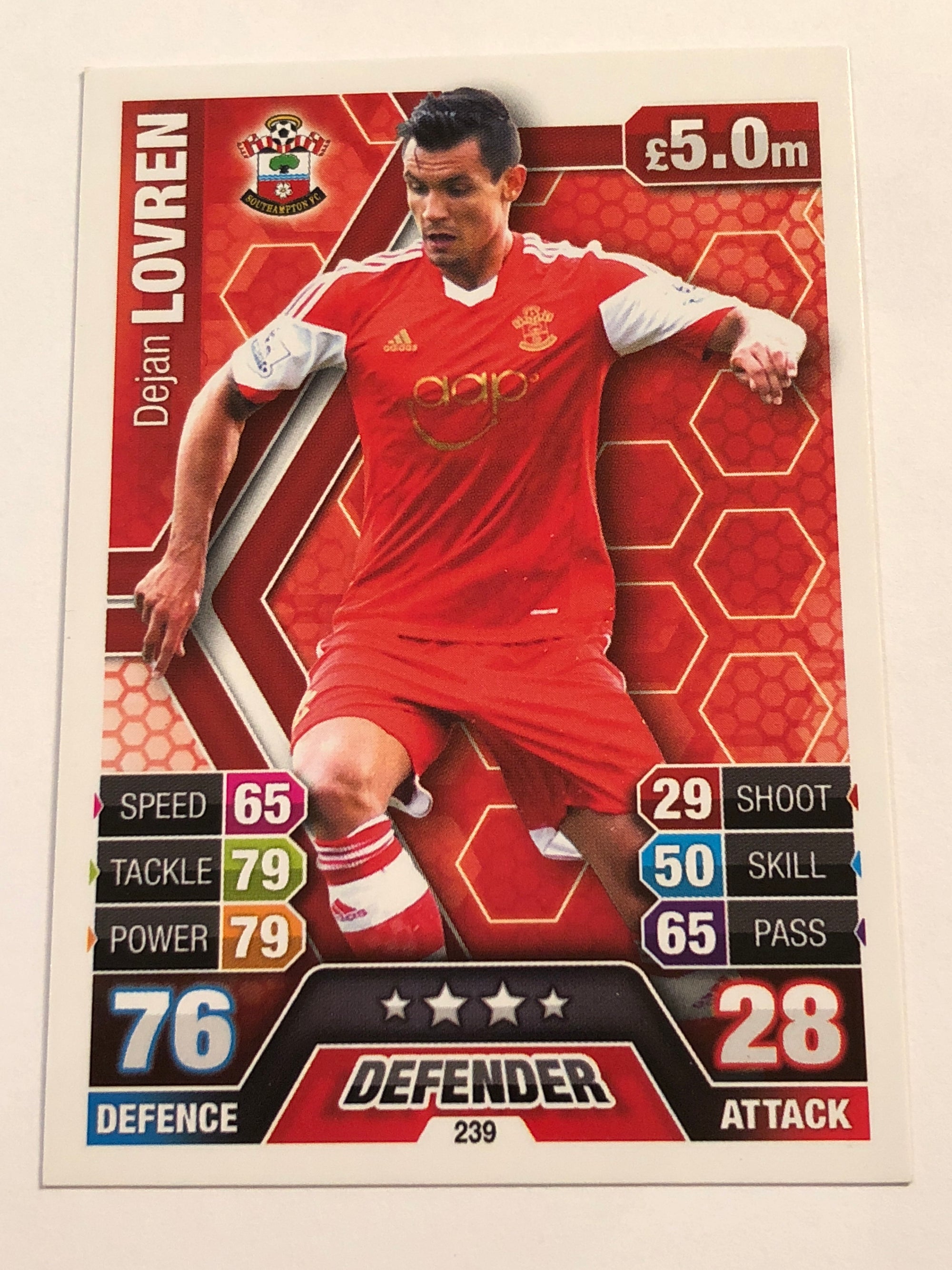 239. DEJAN LOVREN - SOUTHAMPTON