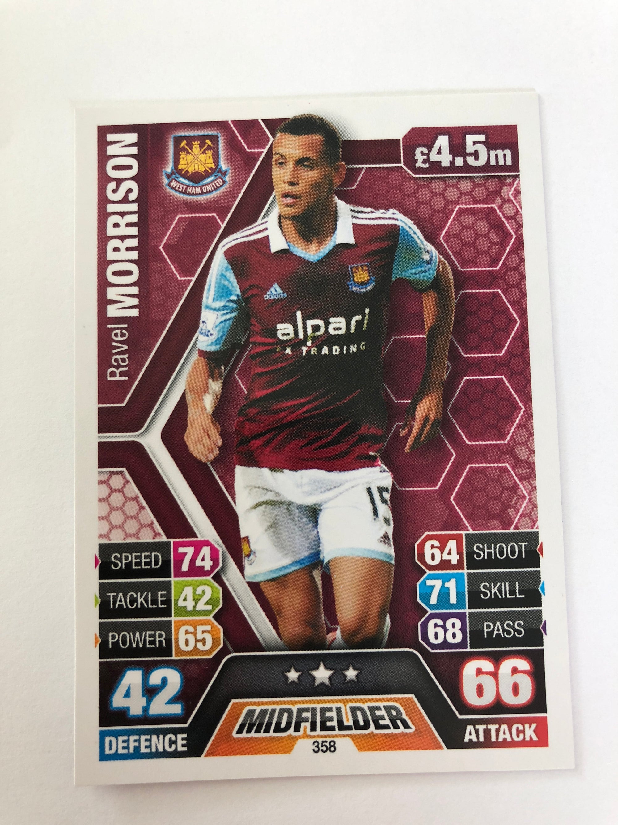 358. RAVEL MORRISON - WEST HAM UNITED