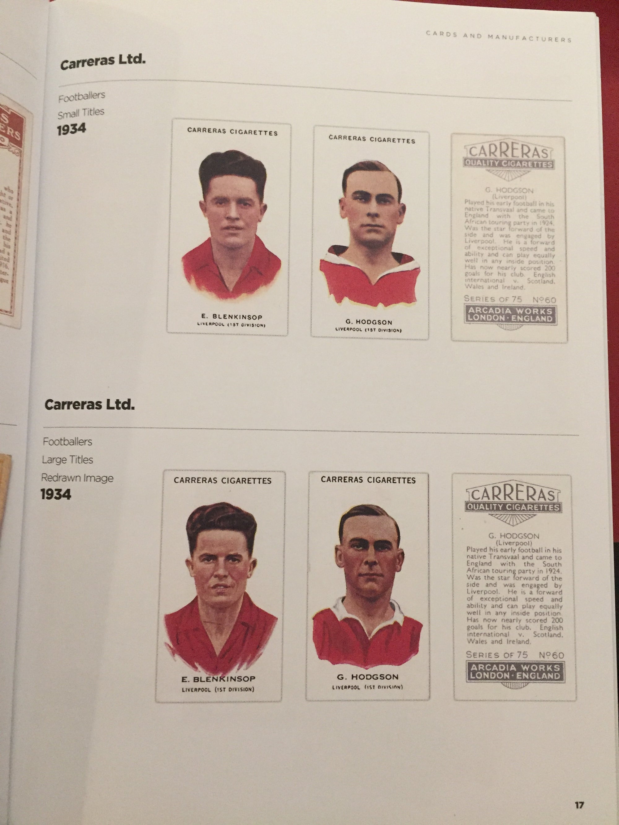 1934 - 027. E. BLENKINSOP - LIVERPOOL - CARRERAS