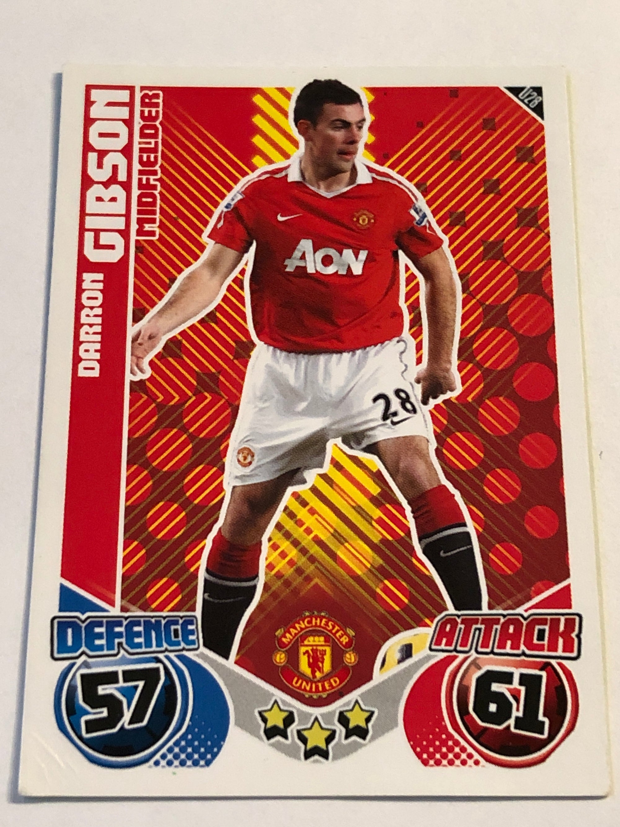 U28. DARRON GIBSON - MANCHESTER UNITED