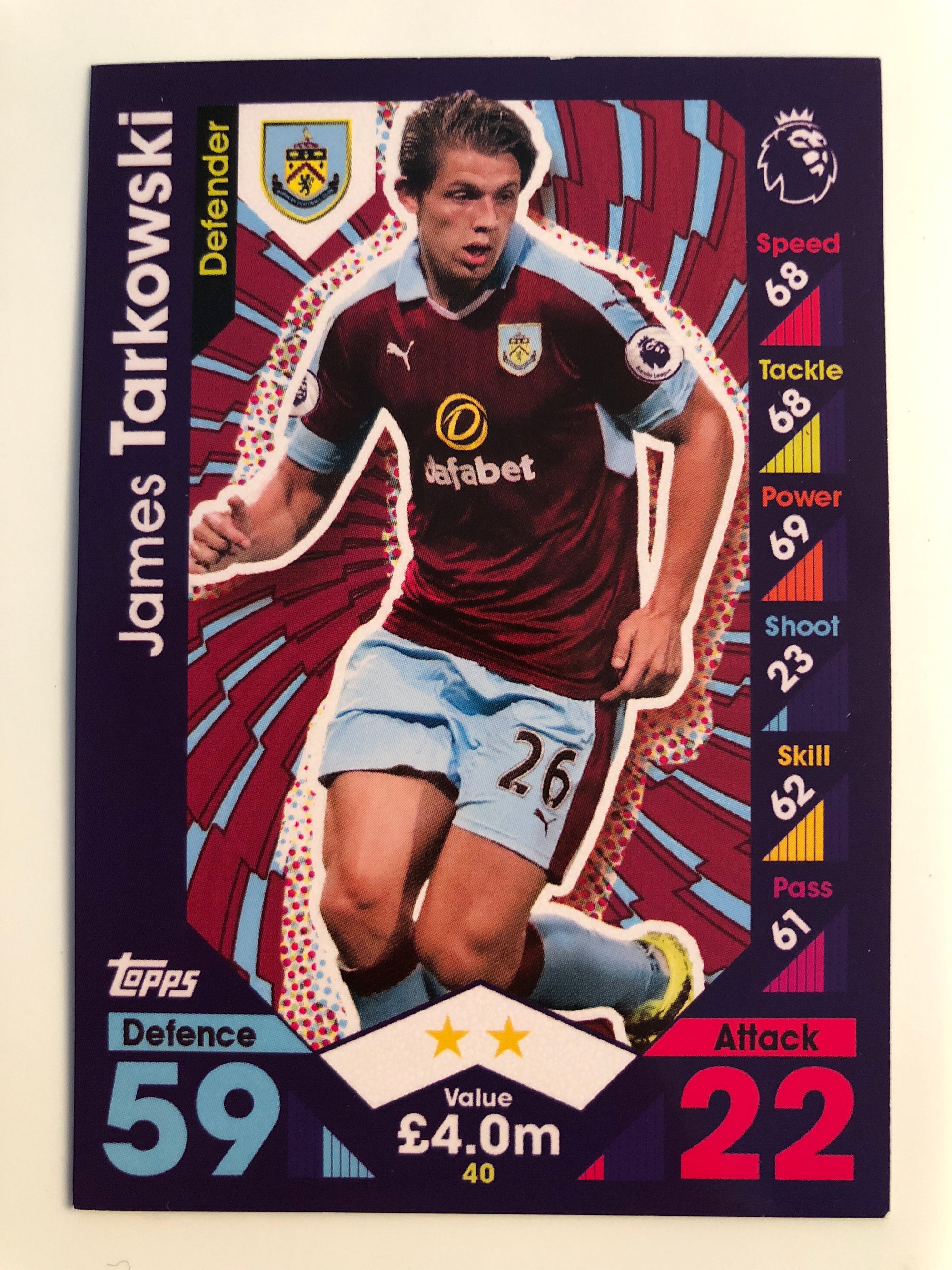 040. JAMES TARKOWSKI - BURNLEY