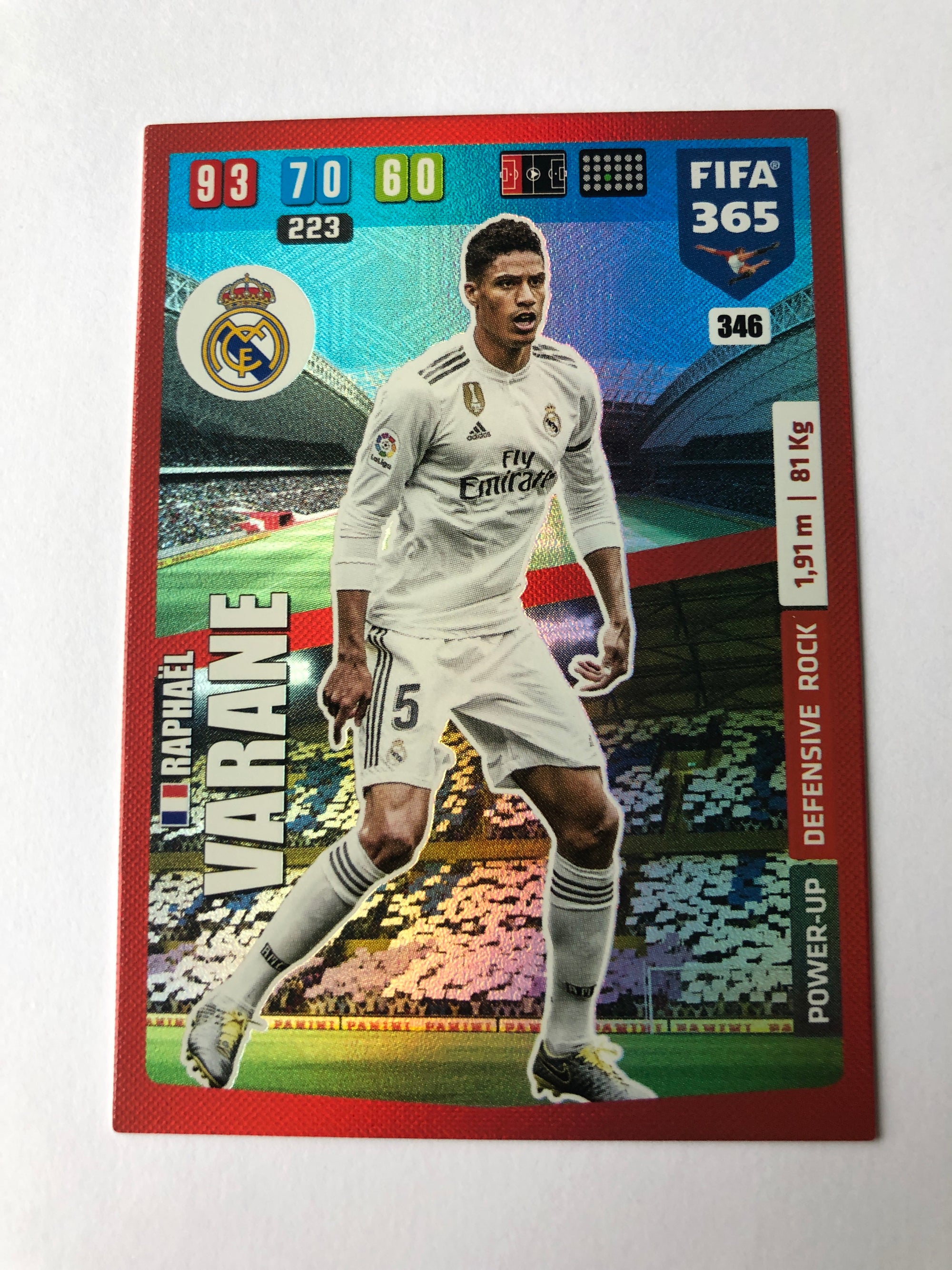 346. RAPHAËL VARANE - REAL MADRID - POWER-UP DEFENSIVE ROCK
