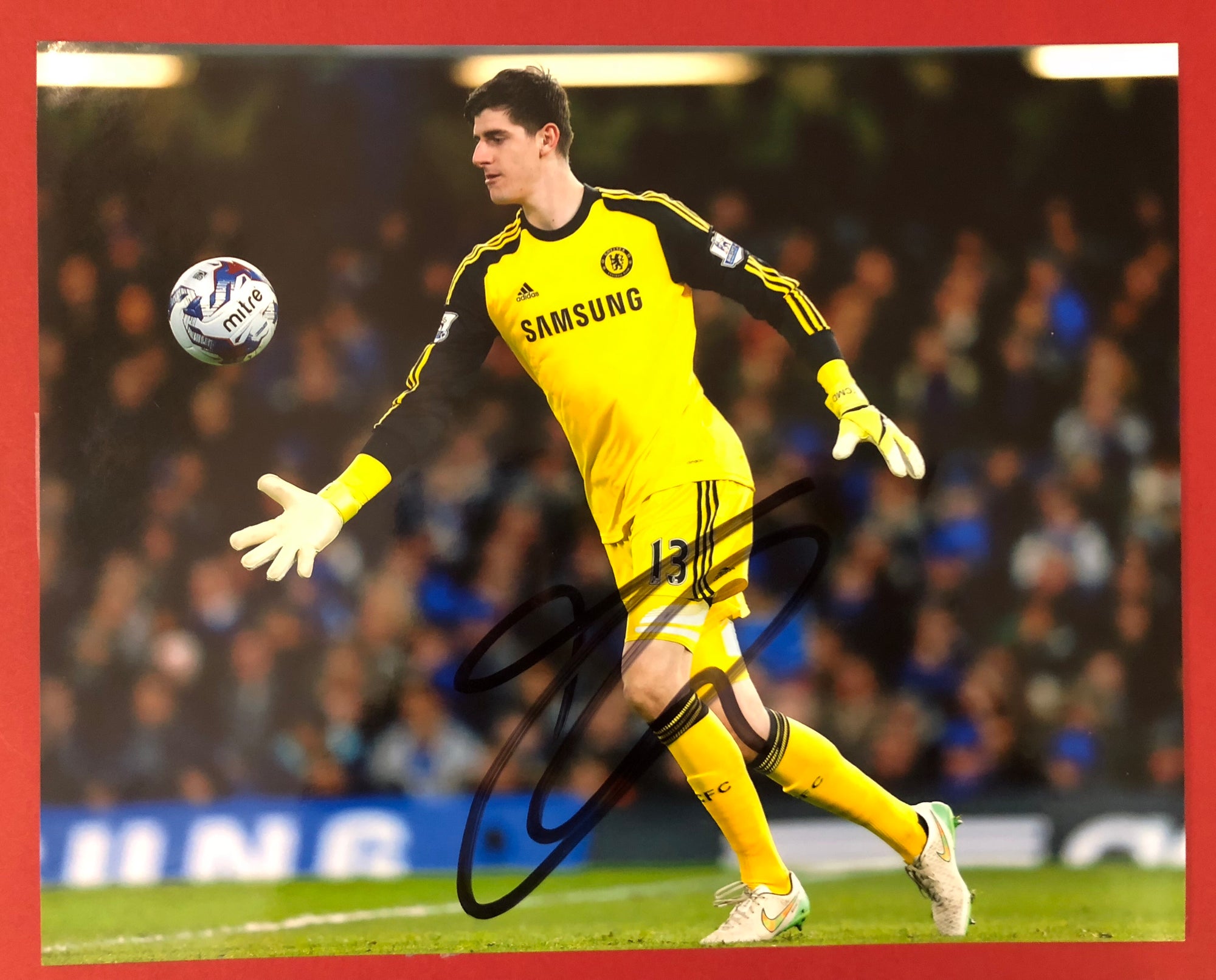 CHELSEA - THIBAUT COURTOIS - SIGNERT BILDE MED EKTEHETSBEVIS/COA