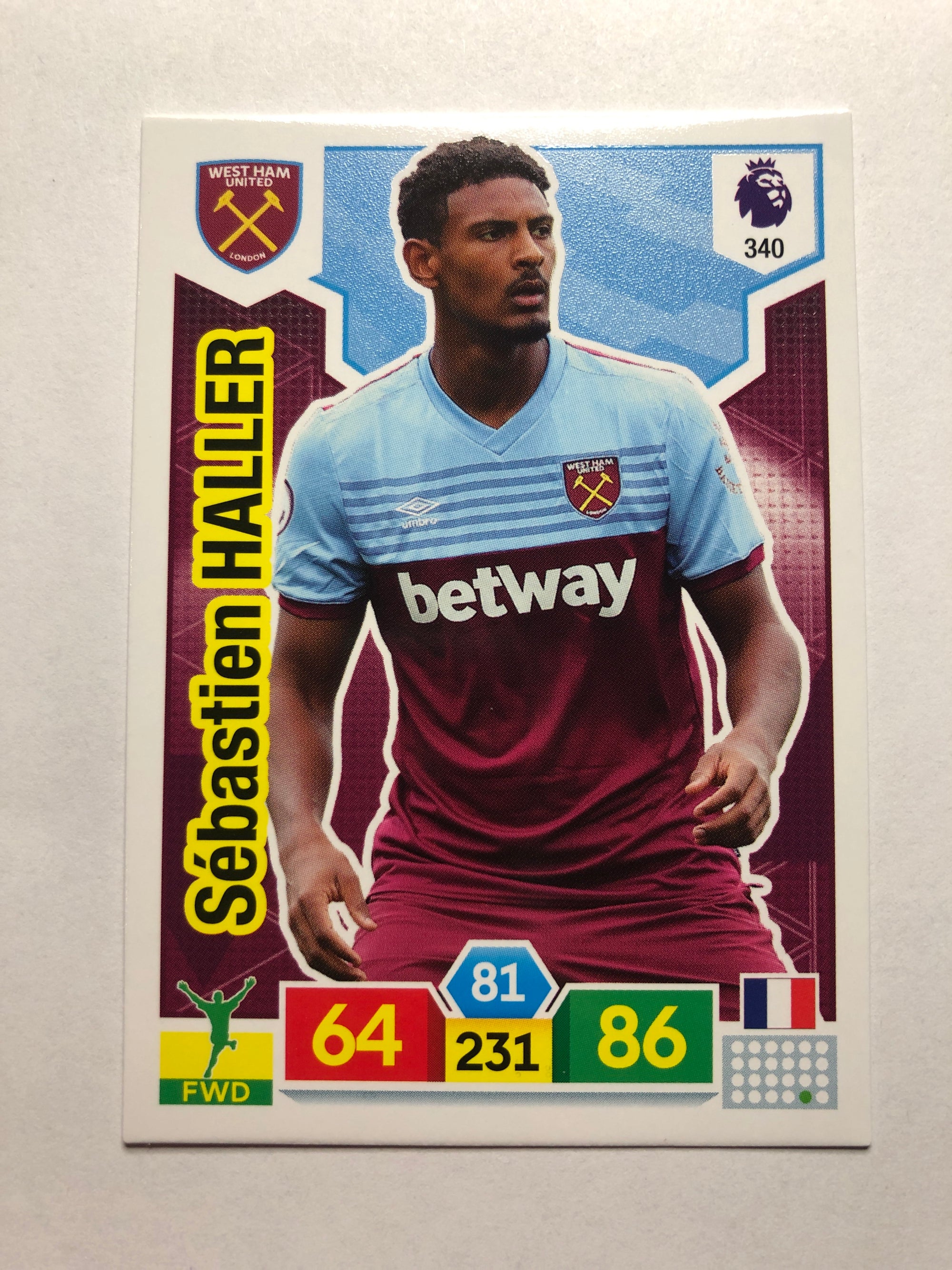 340. SÉBASTIEN HALLER - WEST HAM
