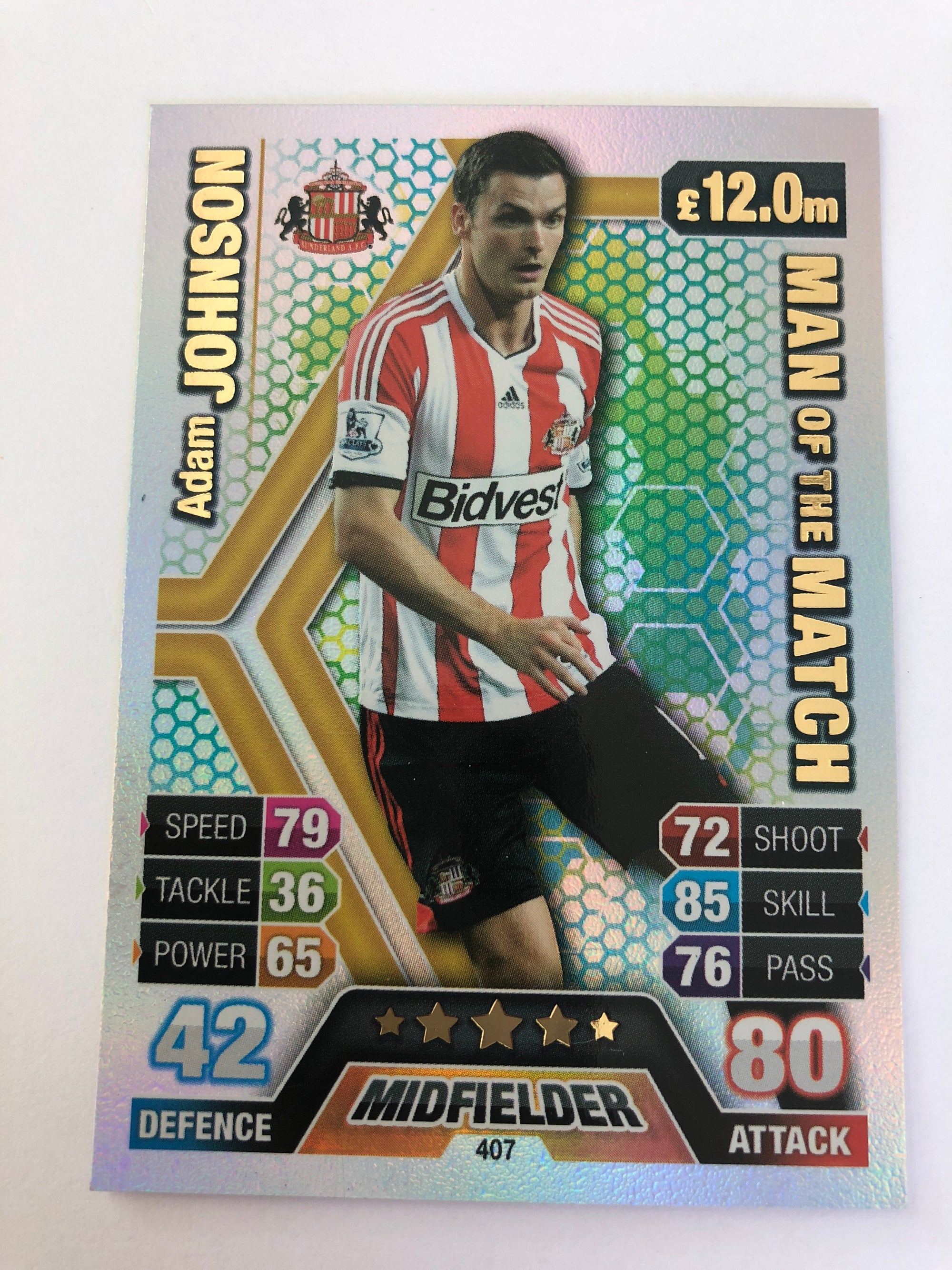 407. ADAM JOHNSON - MAN OF THE MATCH