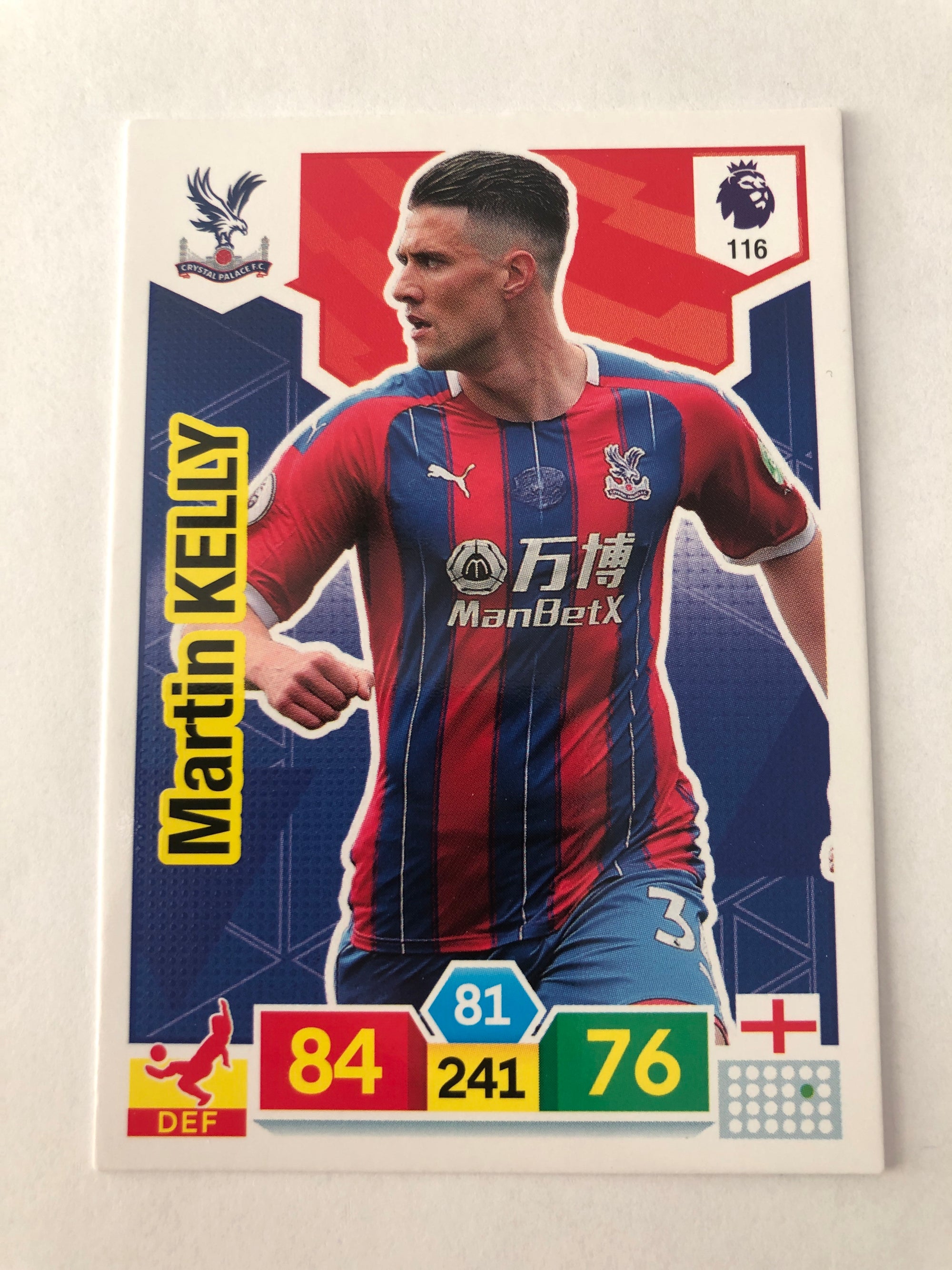 116. MARTIN KELLY - CRYSTAL PALACE