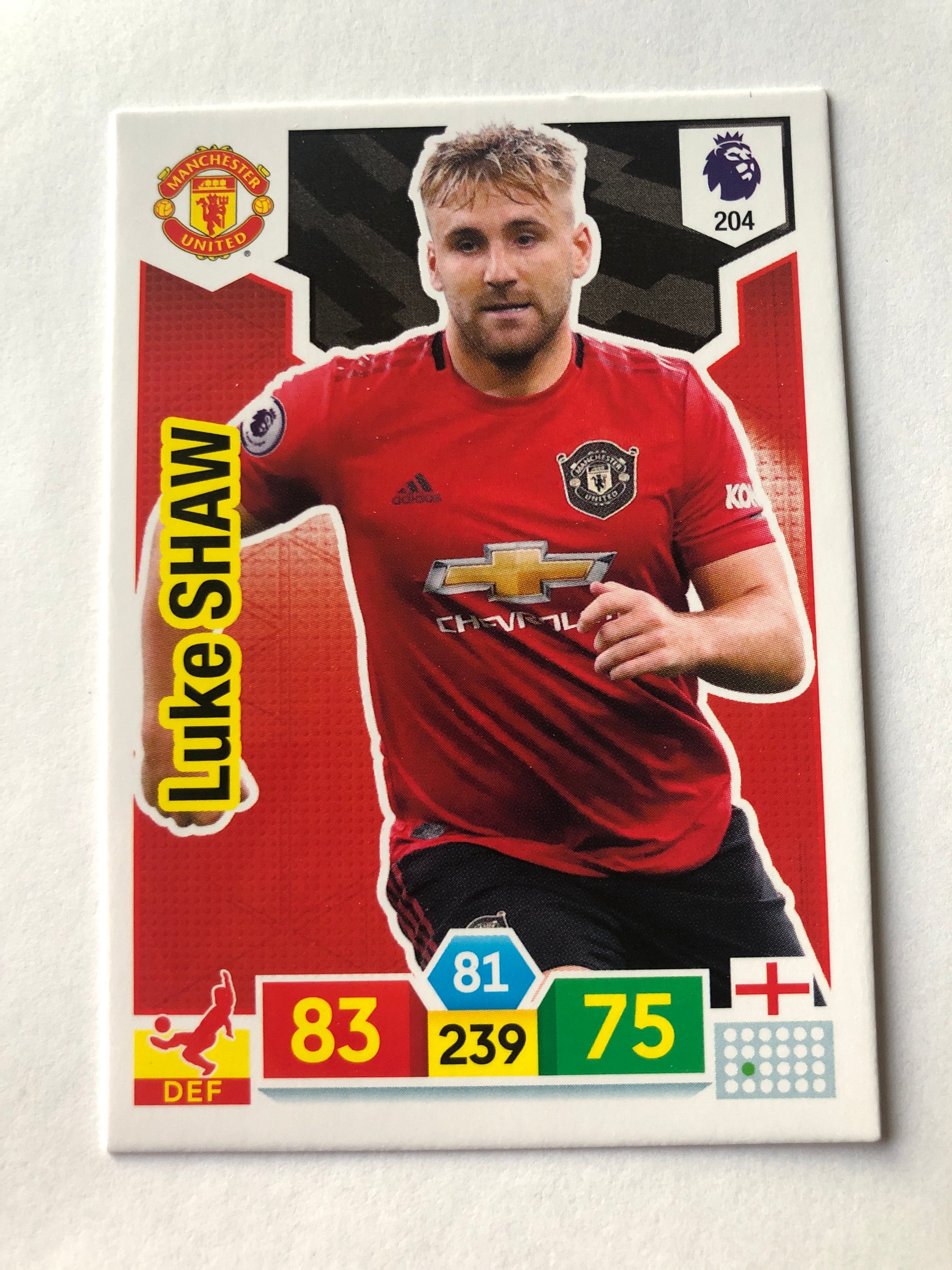 204. LUKE SHAW - MANCHESTER UNITED