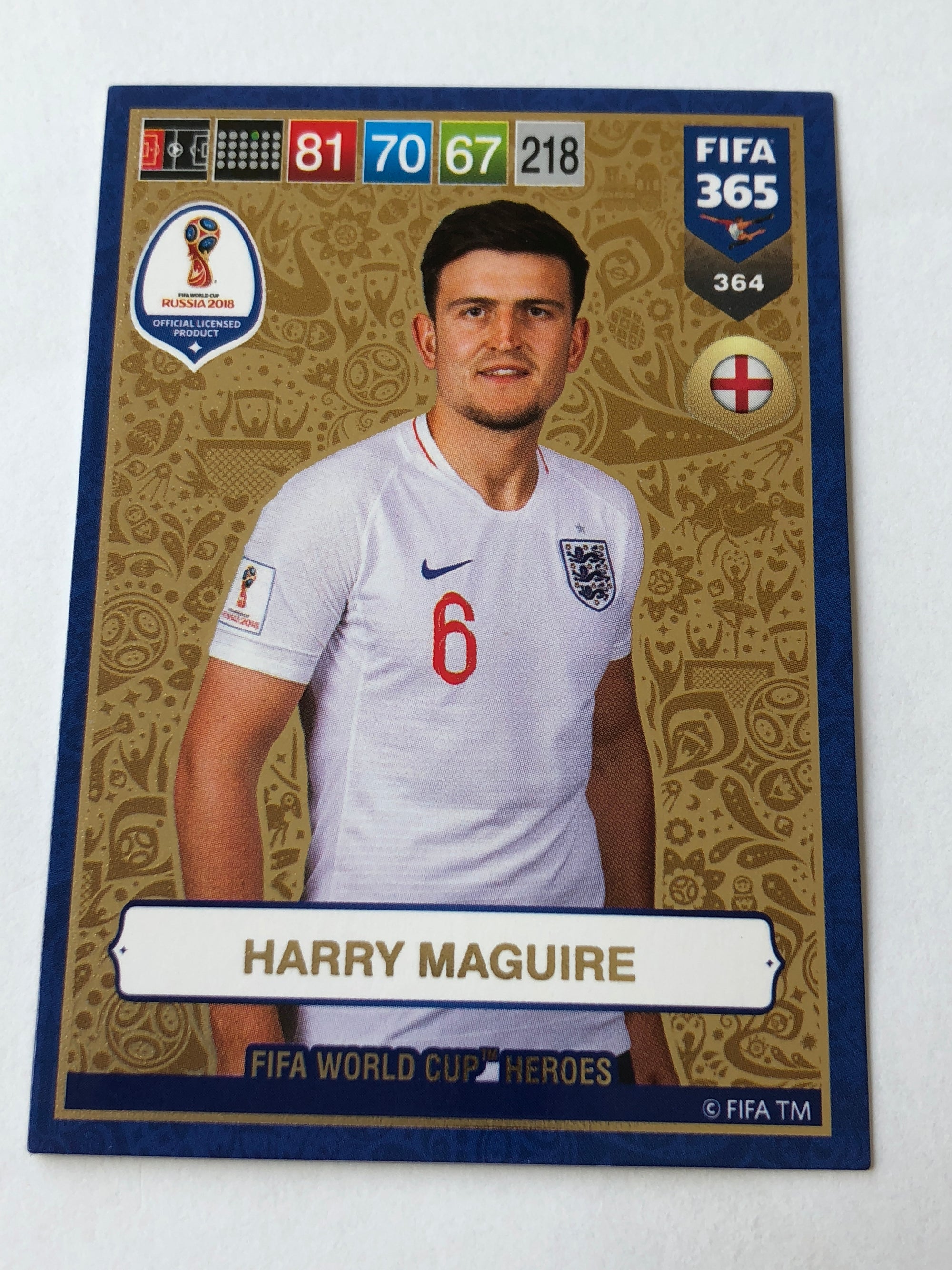 364. HARRY MAGUIRE - ENGLAND - FIFA WORLD CUP HEROS