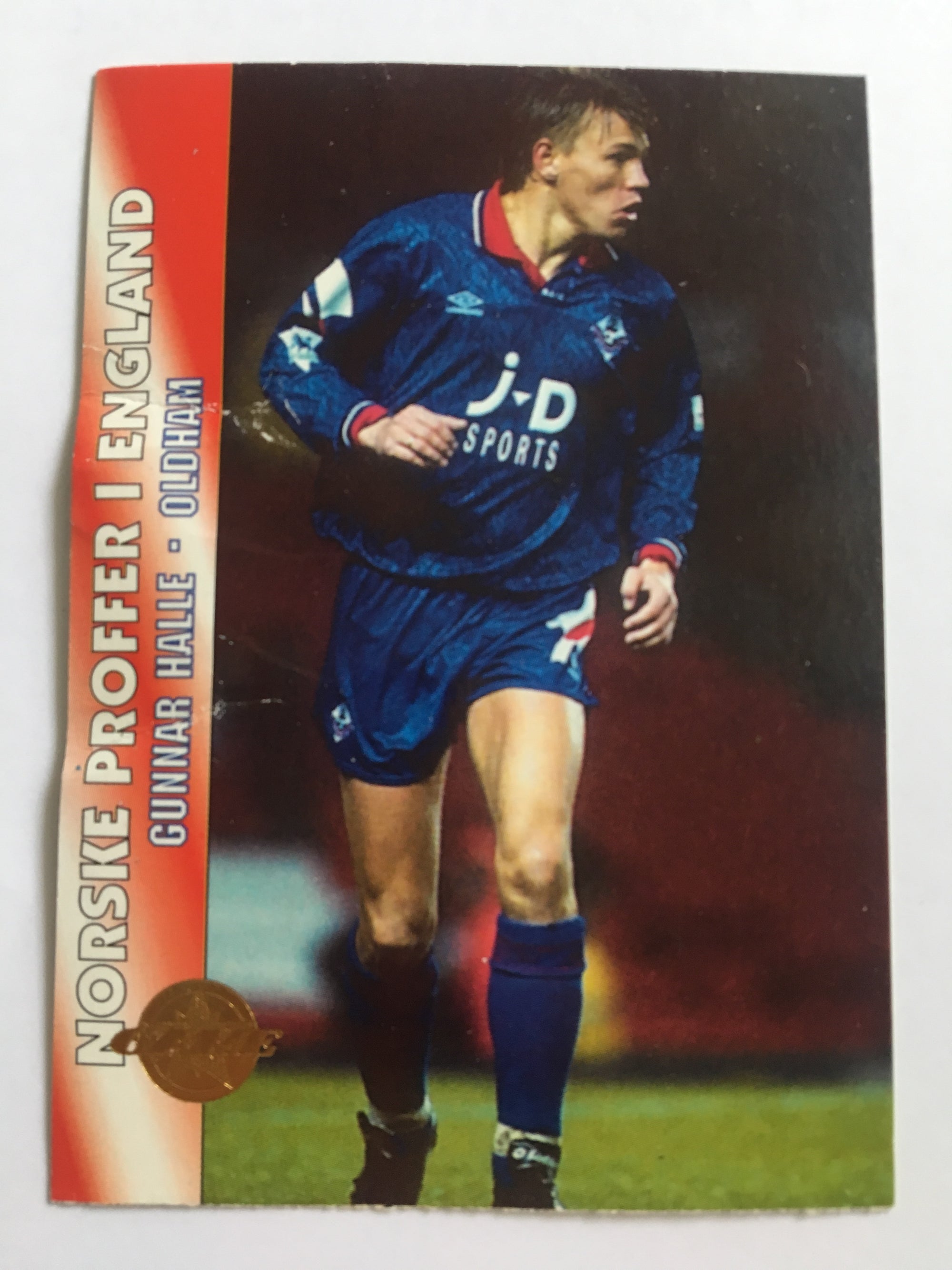 240. GUNNAR HALLE - OLDHAM - NORSKE PROFFER I ENGLAND