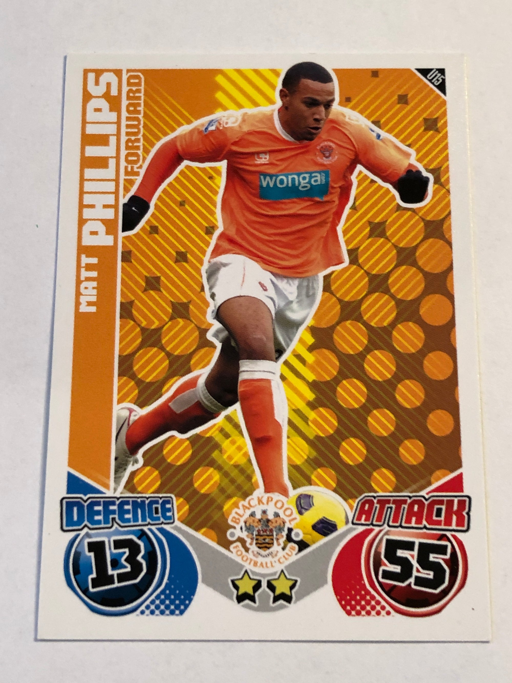 U15. MATT PHILLIPS - BLACKPOOL