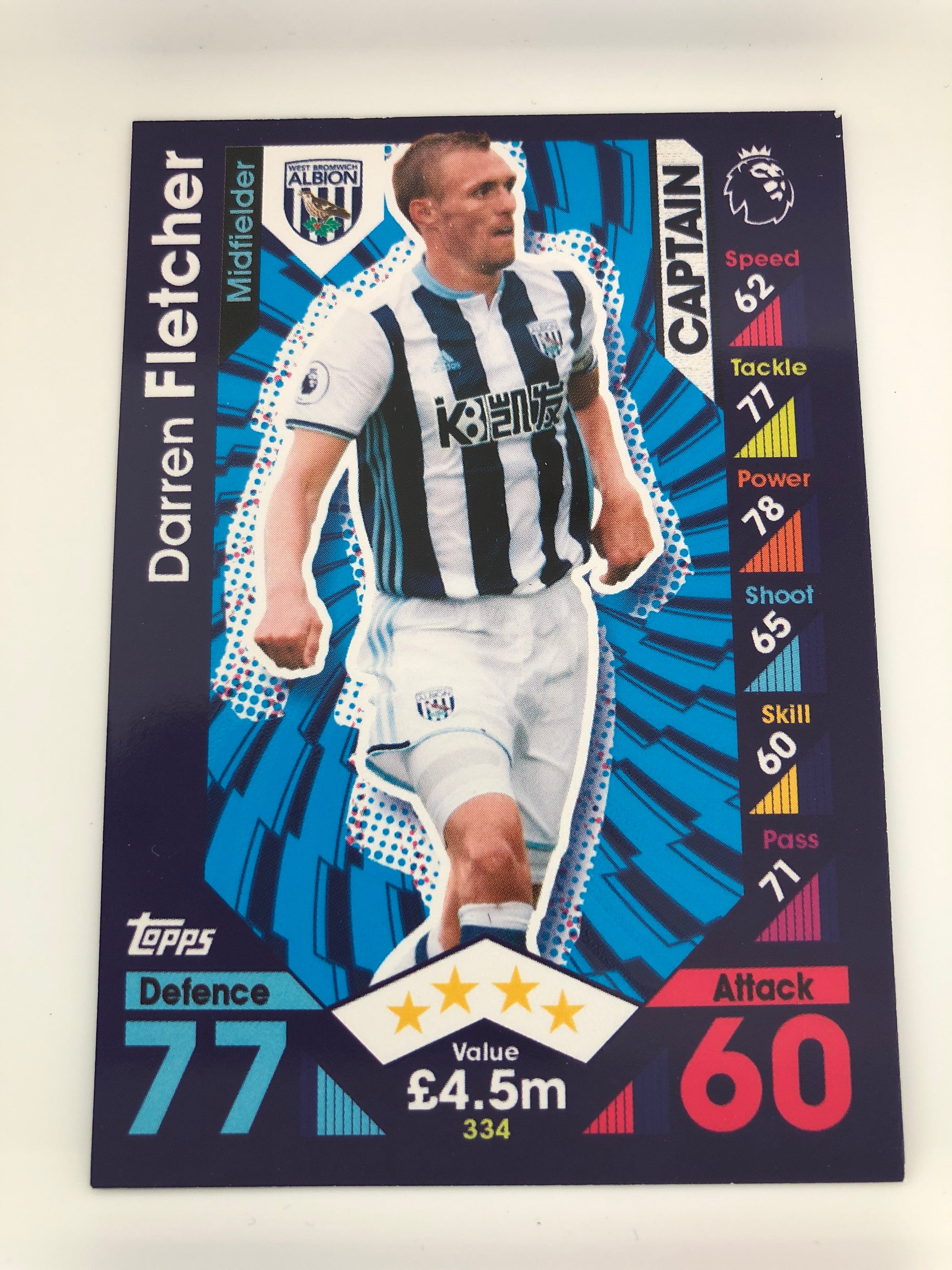 334. DARREB FLETCHER - WEST BROMWICH ALBION