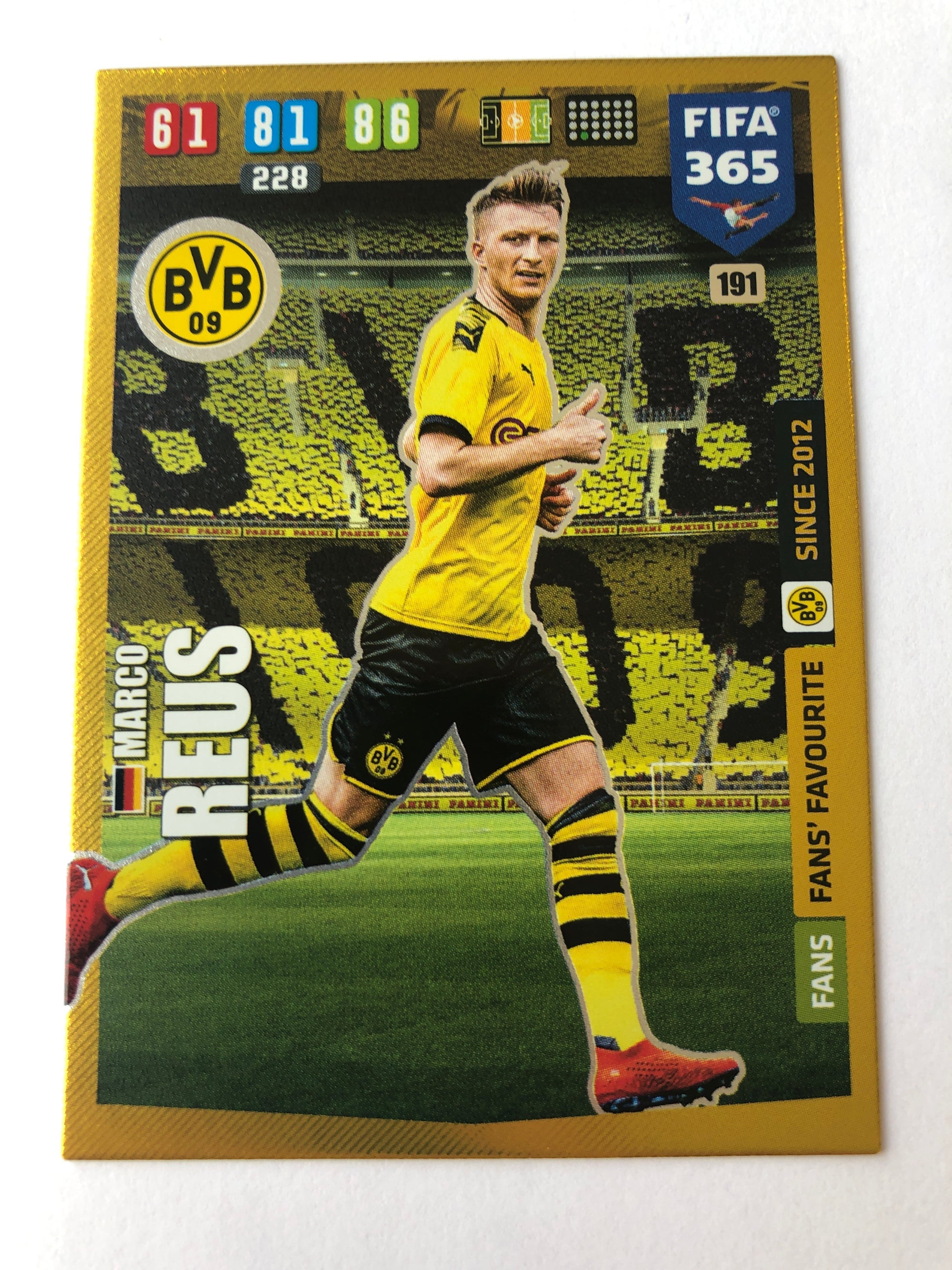 191. MARCO REUS - BORUSSIA DORTMUND - FANS FANS’ FAVOURITE