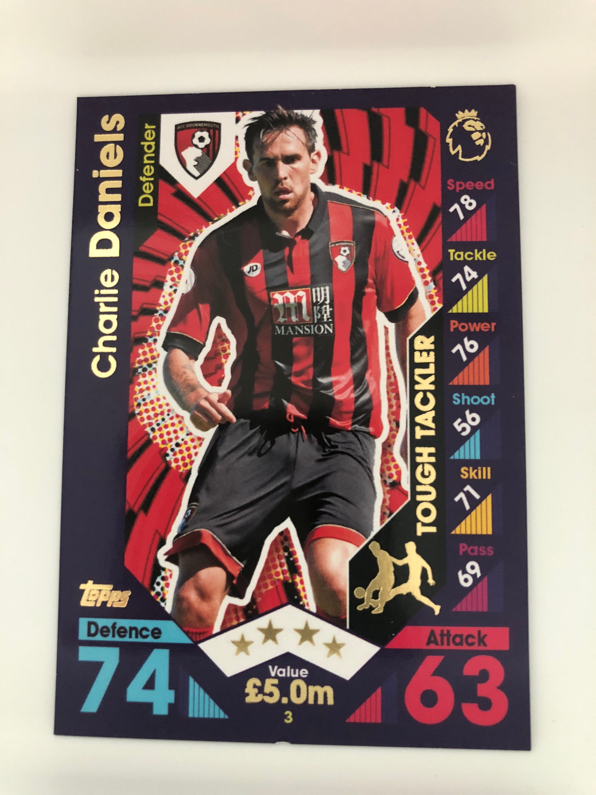 003. CHARLIE DANIELSEN - AFC BOURNEMOUTH - TOUGH TACKLER