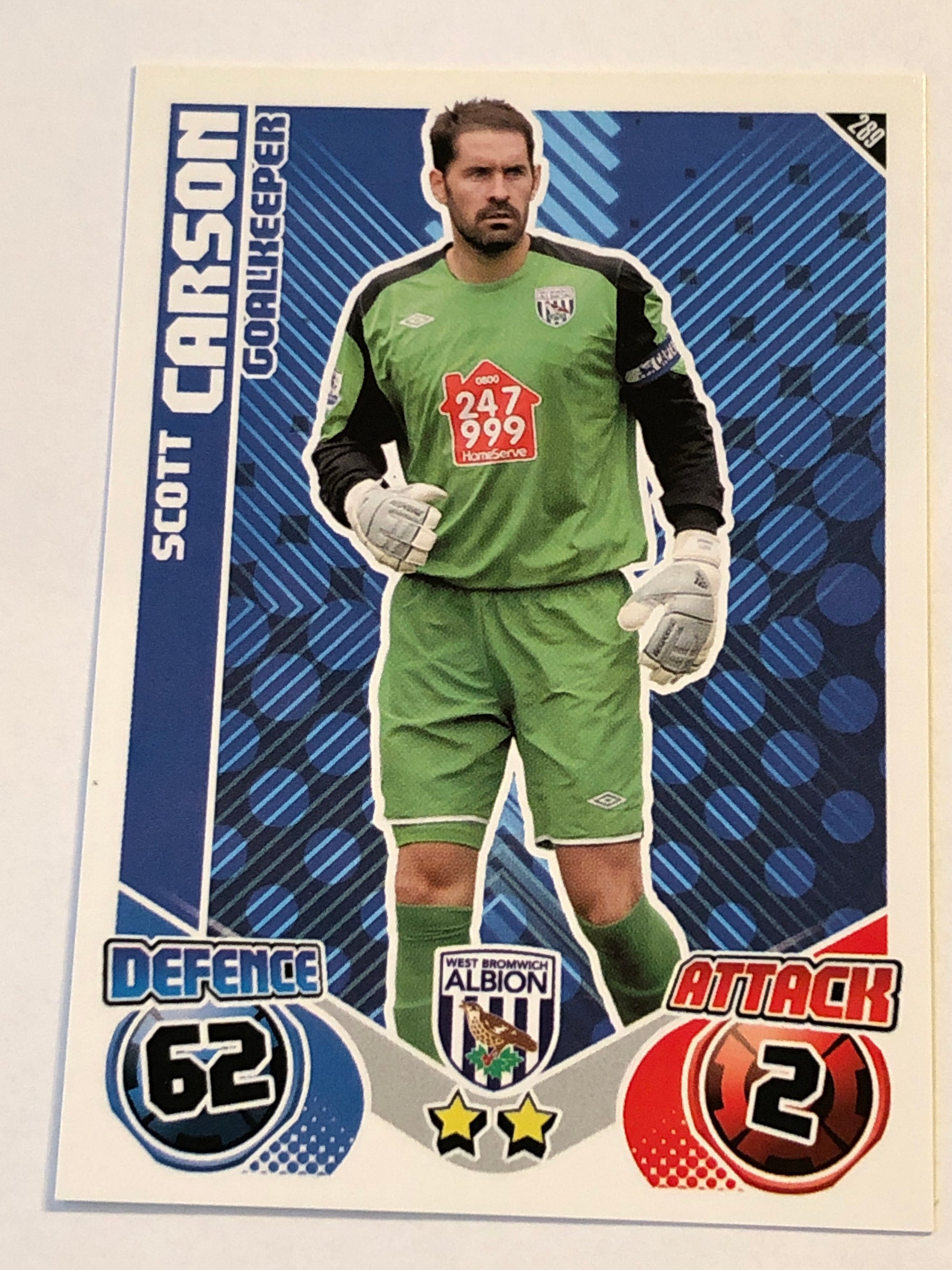 289. SCOTT CARSON - WEST BROMWICH ALBION