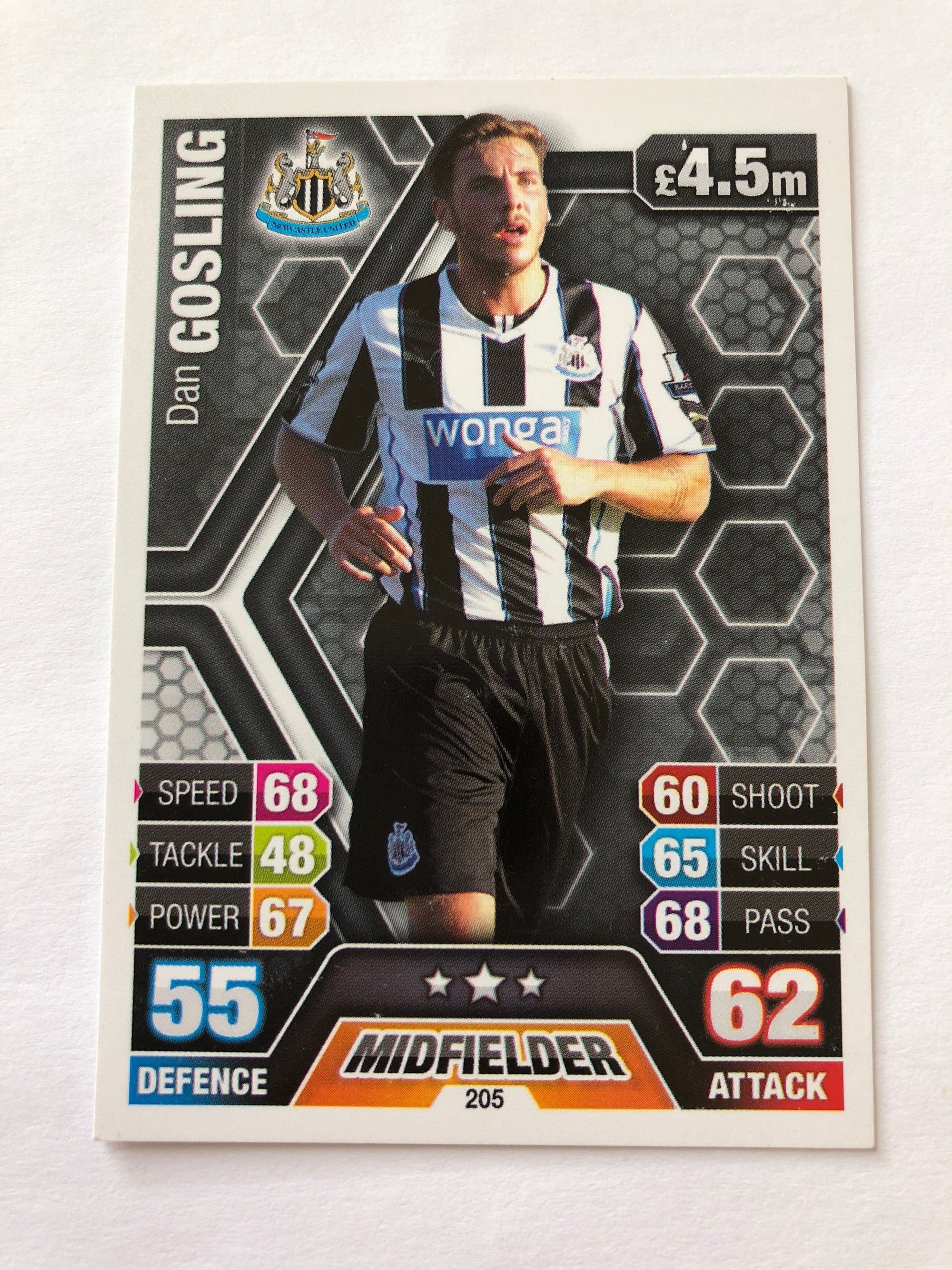 205. DAN GOSLING - NEWCASTLE UNITED