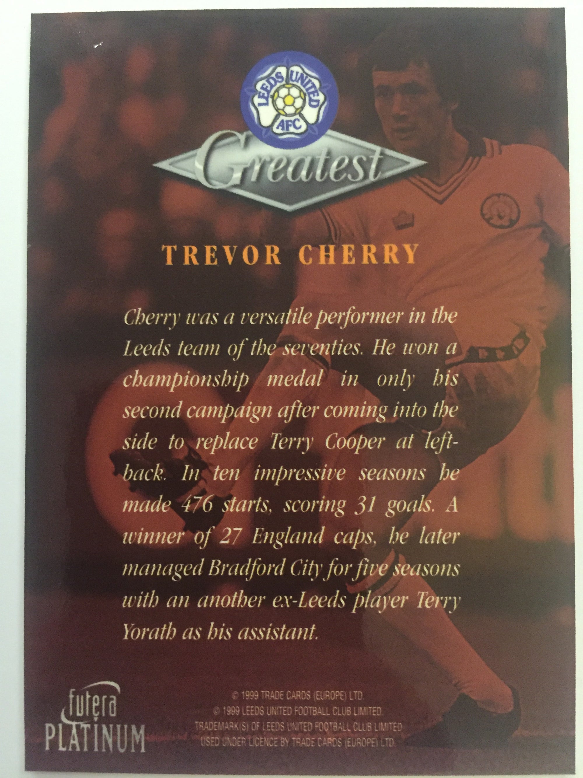 TREVOR CHERRY - LEEDS UNITED