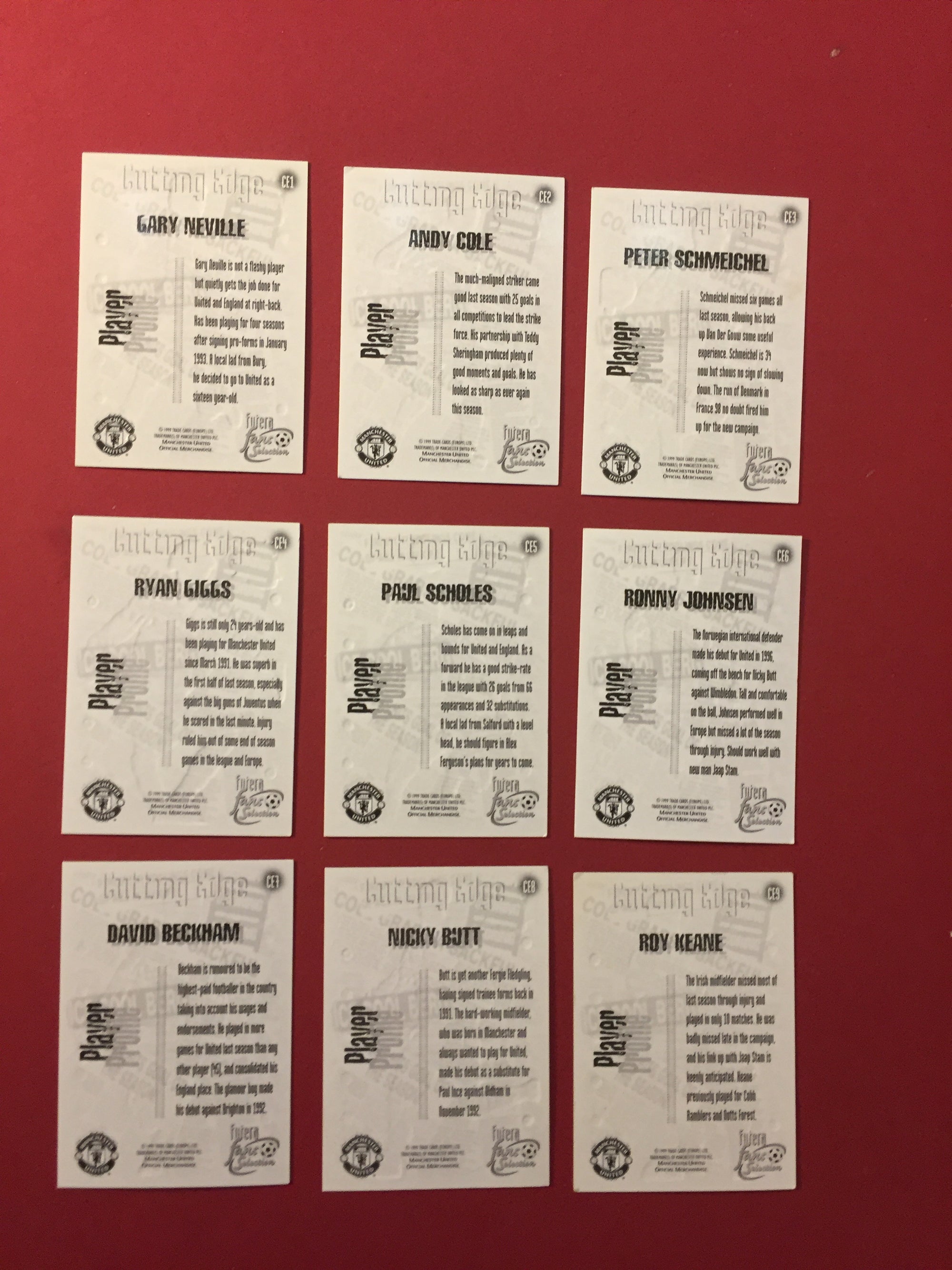 FUTERA MANCHESTER UNITED 1999 - FAN’S SELECTION - CUTTING EDGE