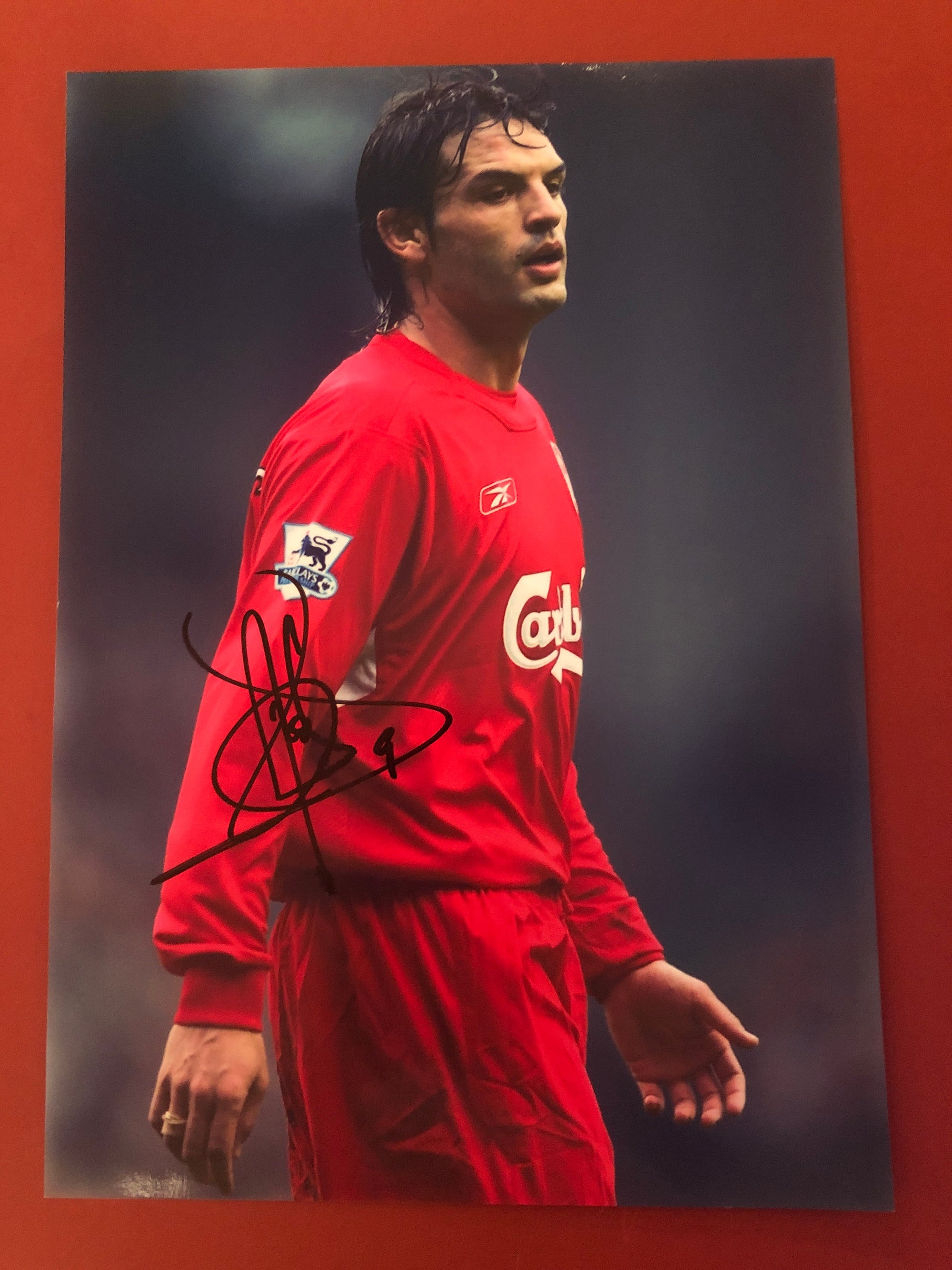 LIVERPOOL - FERNANDO MORIENTES - SIGNERT BILDE MED COA/EKTEHETSBEVIS