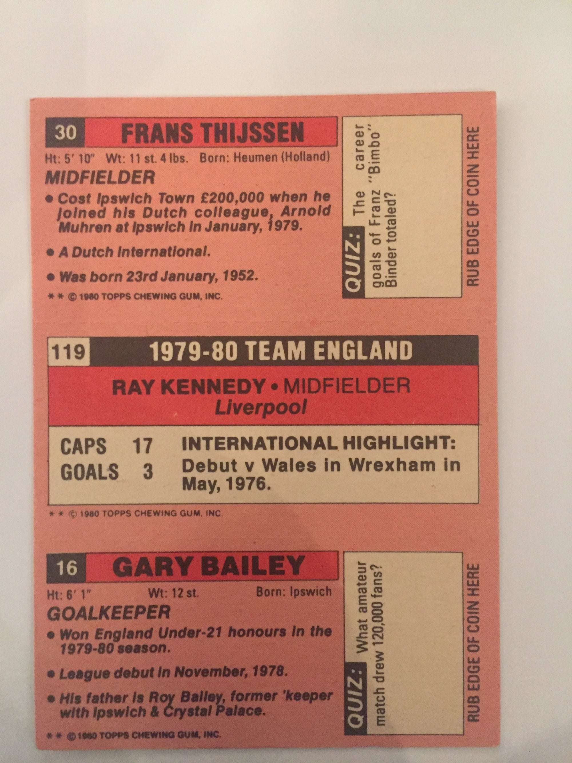 30 - 119 - 16.   THIJSSEN - KENNEDY - BAILEY