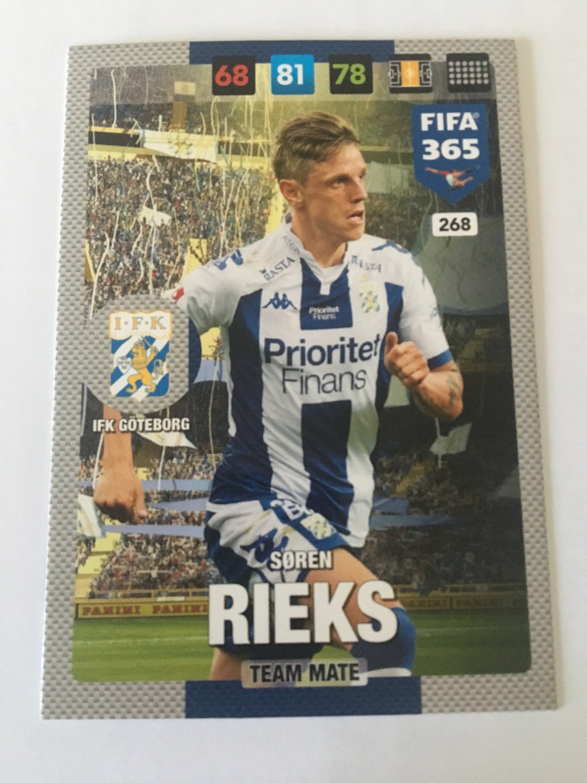268. SØREN RIEKS - IFK GÖTEBORG - TEAM MATE