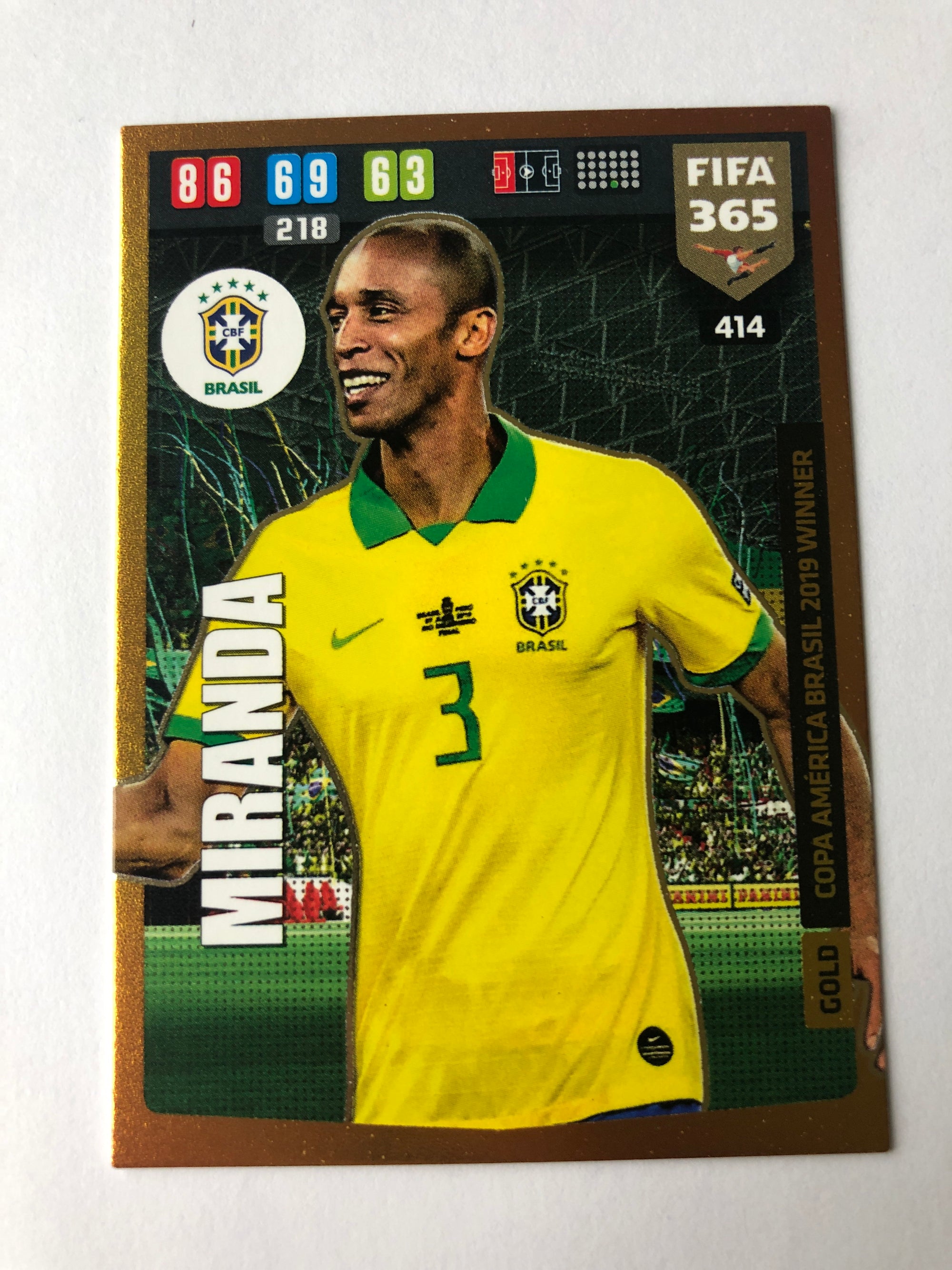 414. MIRANDA - BRASIL - GOLD COPA AMÉRICA BRASIL 2019 WINNER