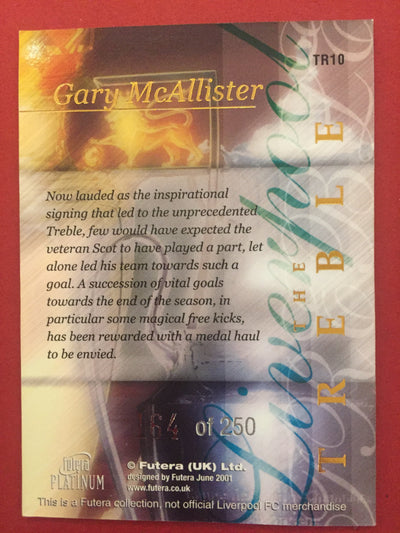 TR 10. GARY MCALLISTER - FUTERA PLATINUM THE TREBLE #250