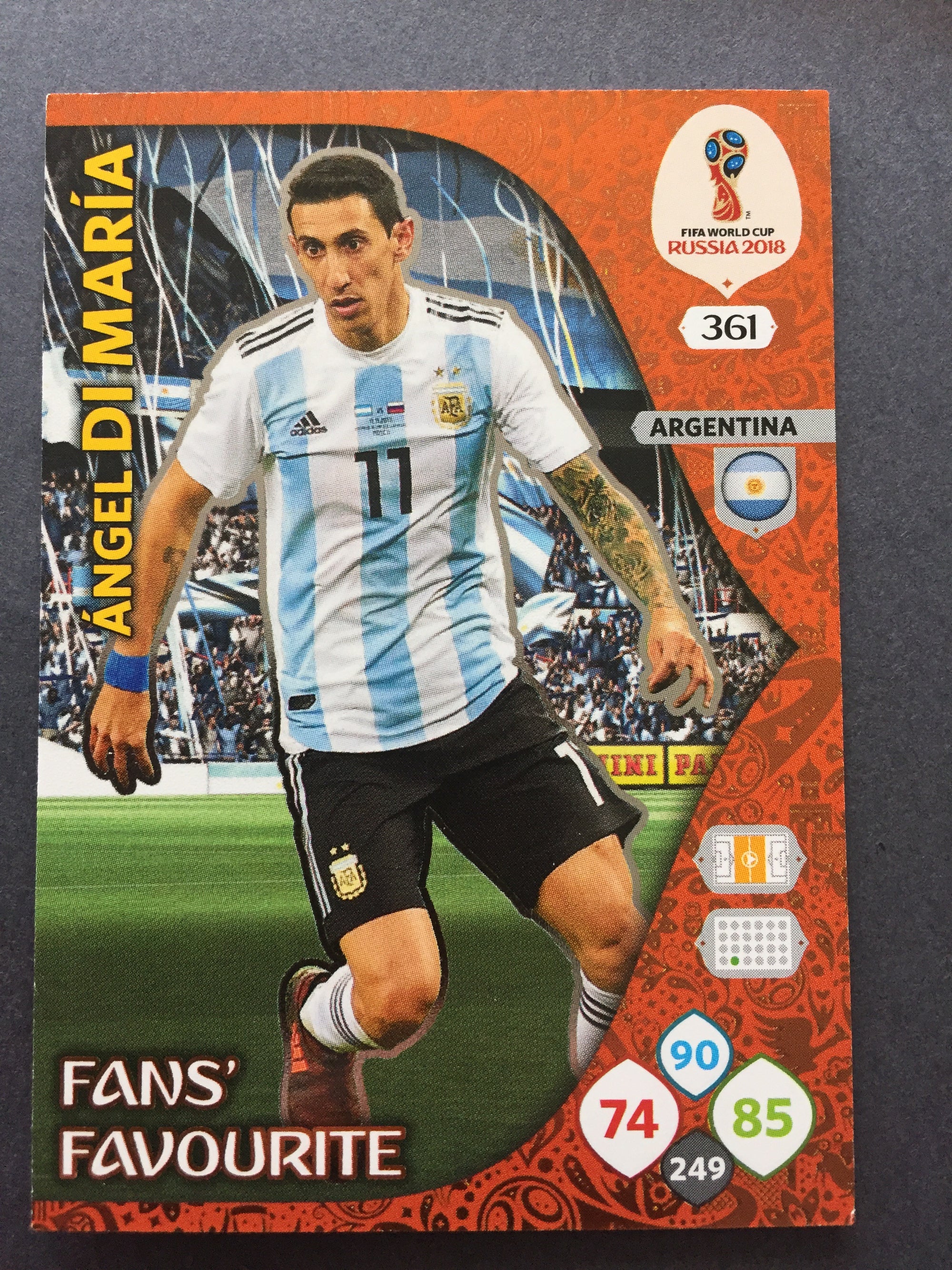 361. ANGEL DI MARIA - ARGENTINA - FANS FAVOURITE