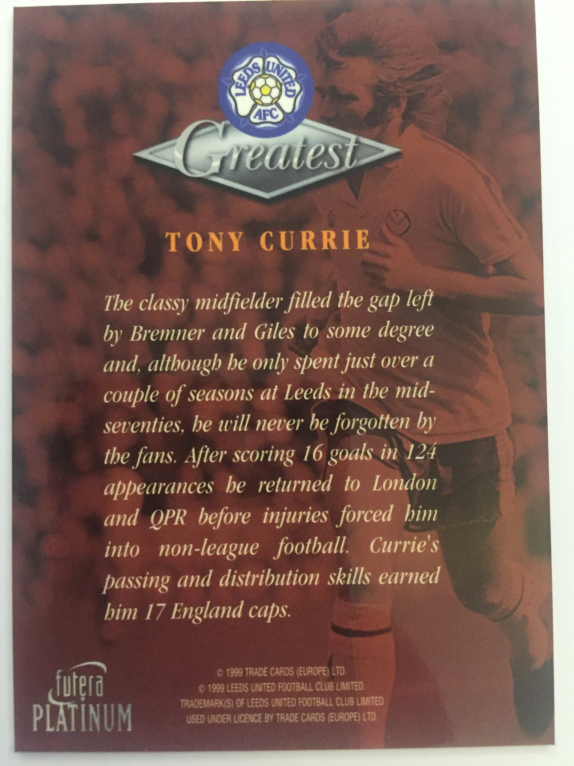 TONY CURRIE - LEEDS UNITED