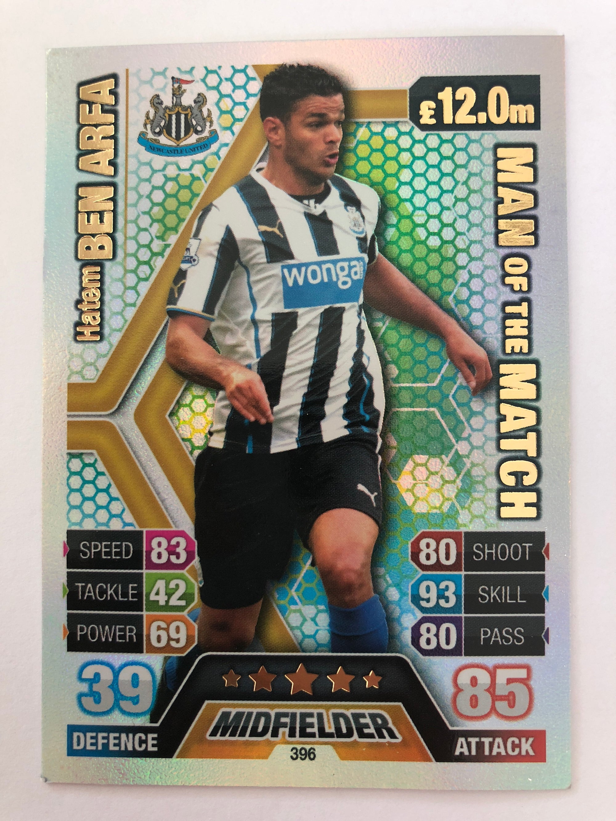 396. HATEM BEN ARFA - NEWCASTLE UNITED - MAN OF THE MATCH