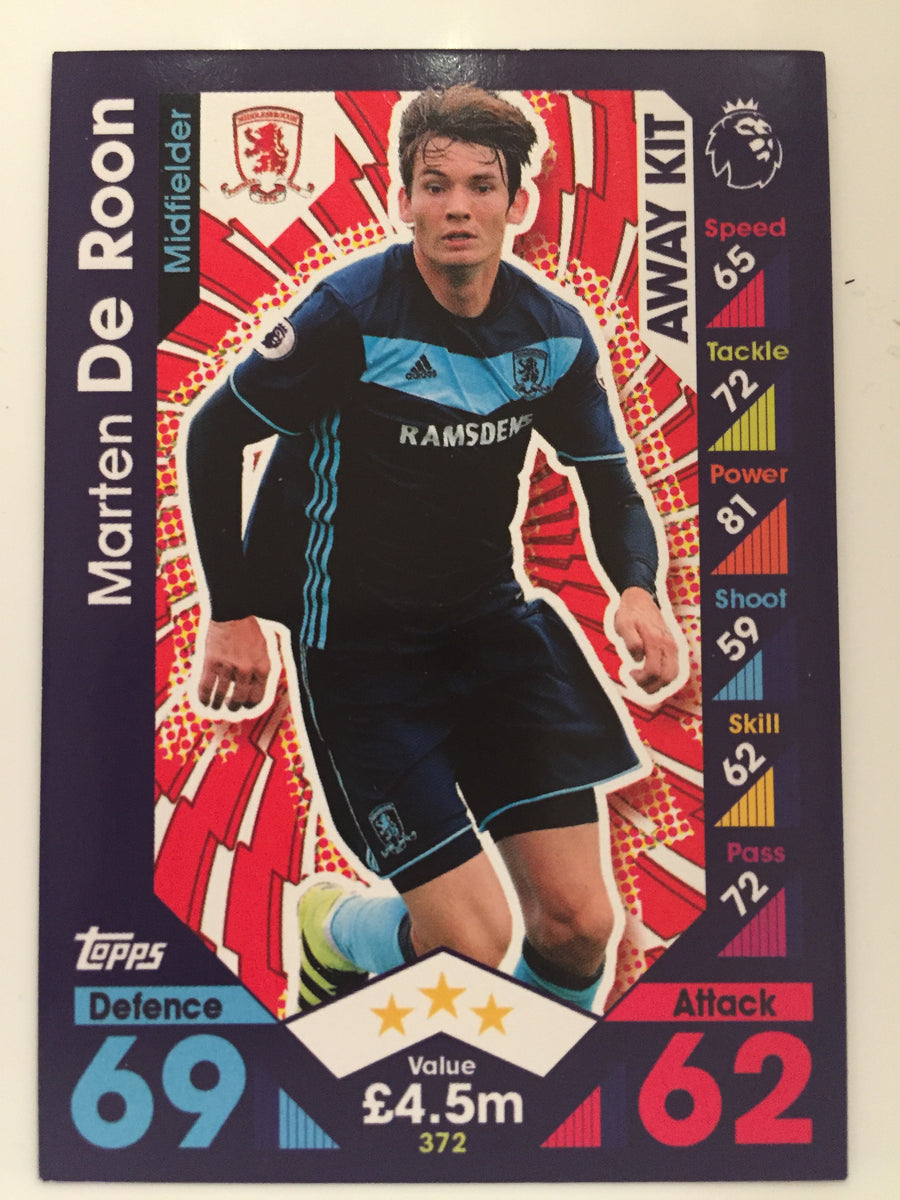 372. MARTEN DE ROON - MIDDLESBROUGH - AWAY KIT