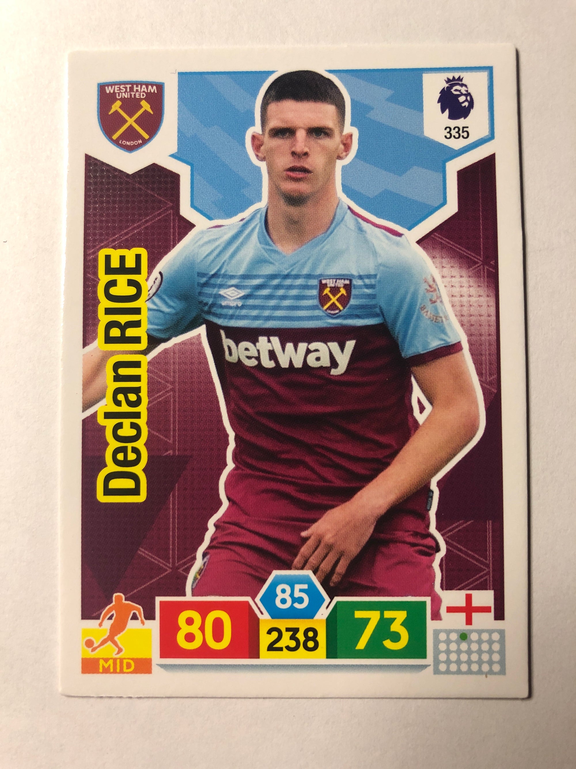 335. DECLAN RICE - WEST HAM UNITED