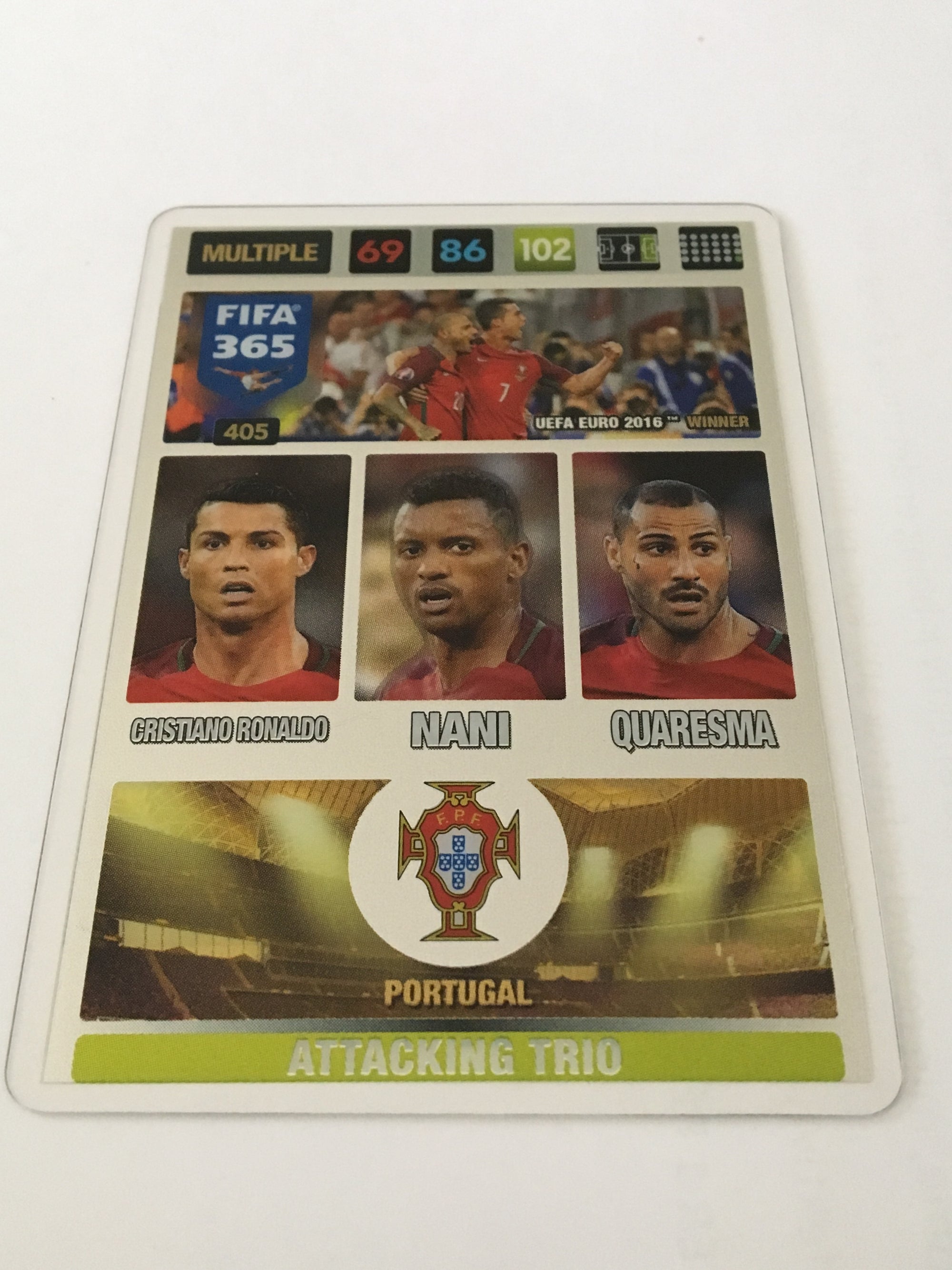 405. PORTUGAL - CRISTIANO RONALDO - NANI - QUARESMA - MULTIPLE - ATTACKING TRIO