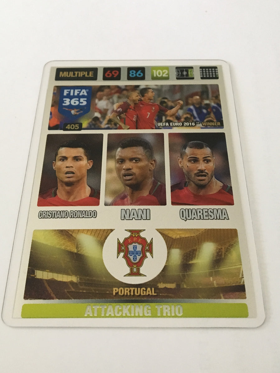 405. PORTUGAL - CRISTIANO RONALDO - NANI - QUARESMA - MULTIPLE - ATTACKING TRIO