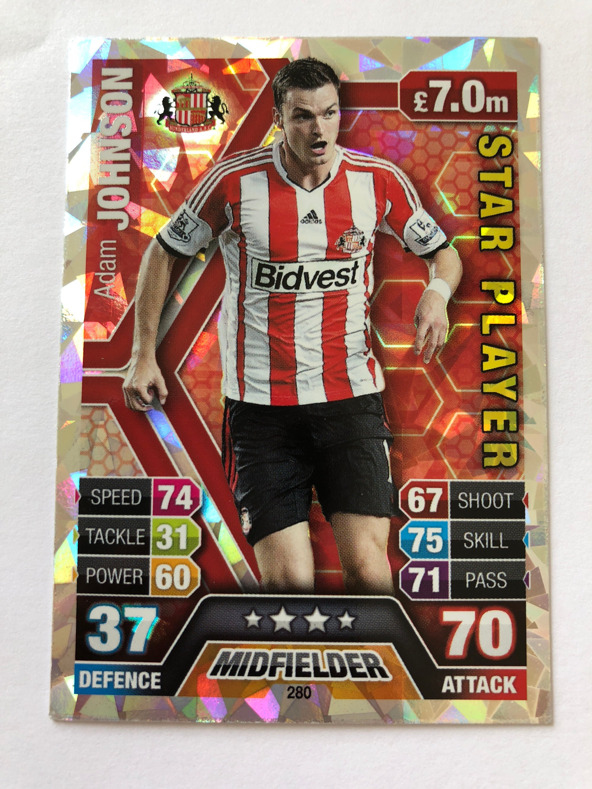 280. ADAM JOHNSON - SUNDERLAND - STARPLAYER