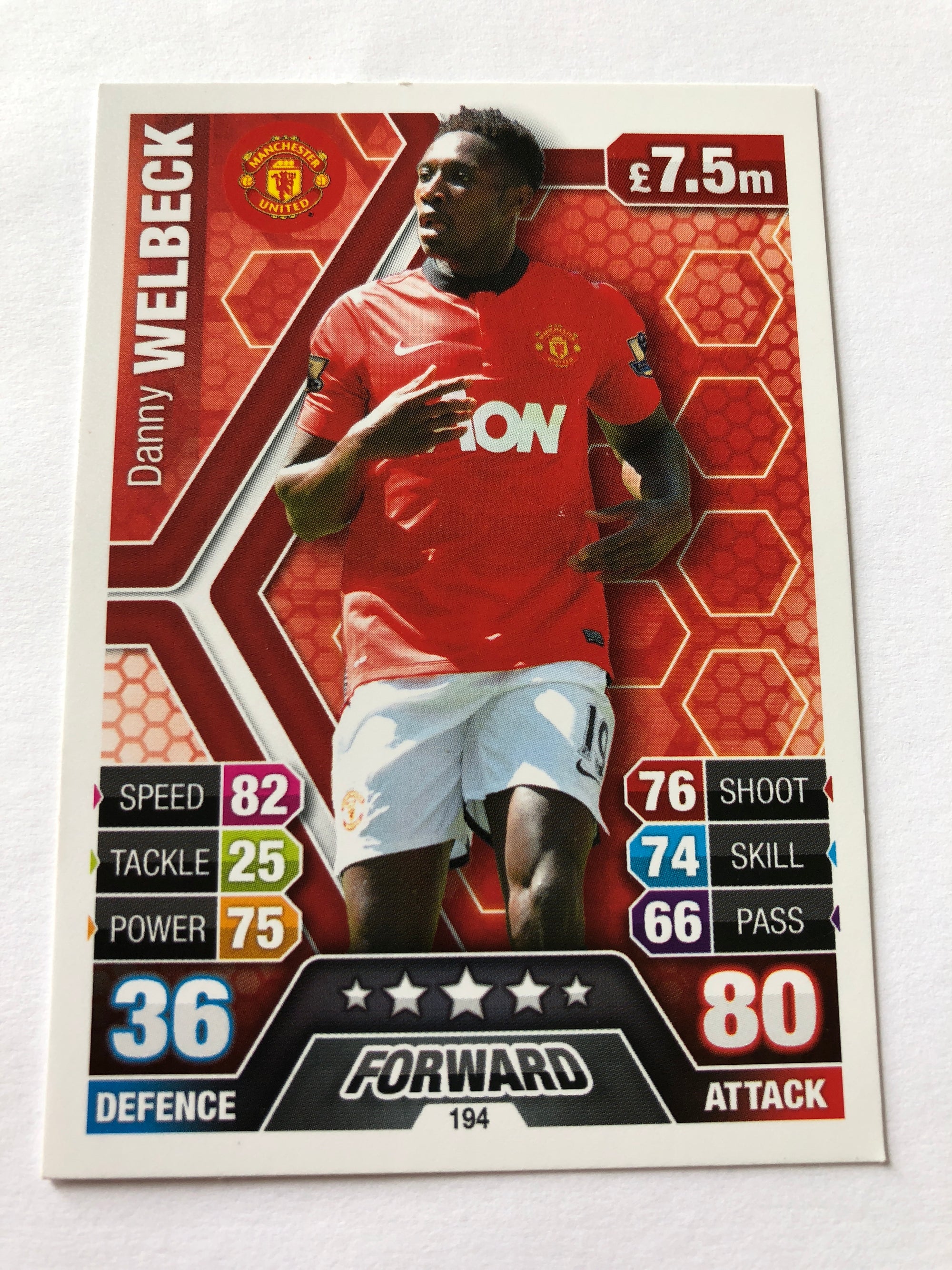 194. DANNY WELBECK - MANCHESTER UNITED