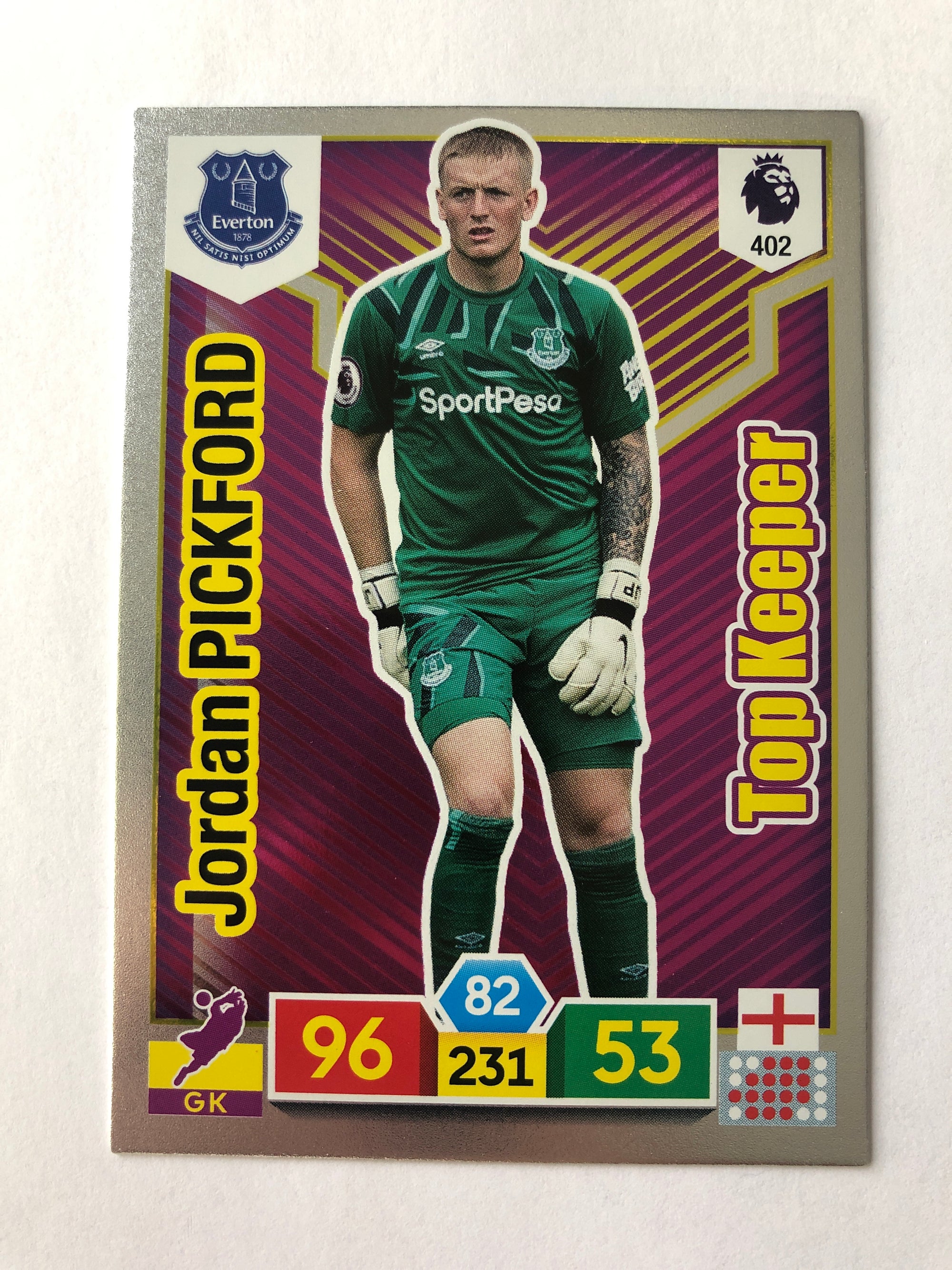 402. JORDAN PICKFORD - EVERTON - TOP KEEPER
