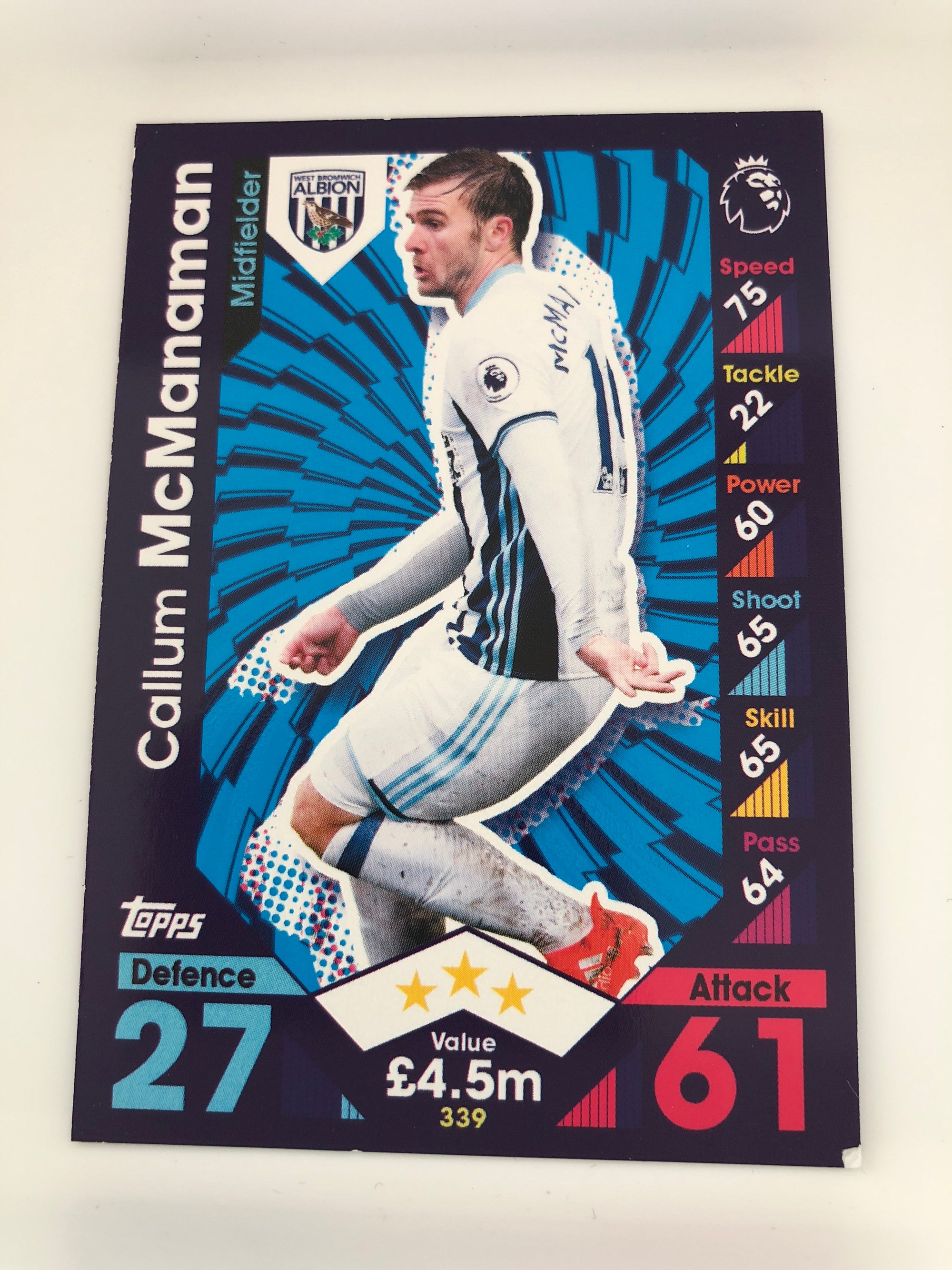 339. CALLUM MCMANAMAN - WEST BROMWICH ALBION