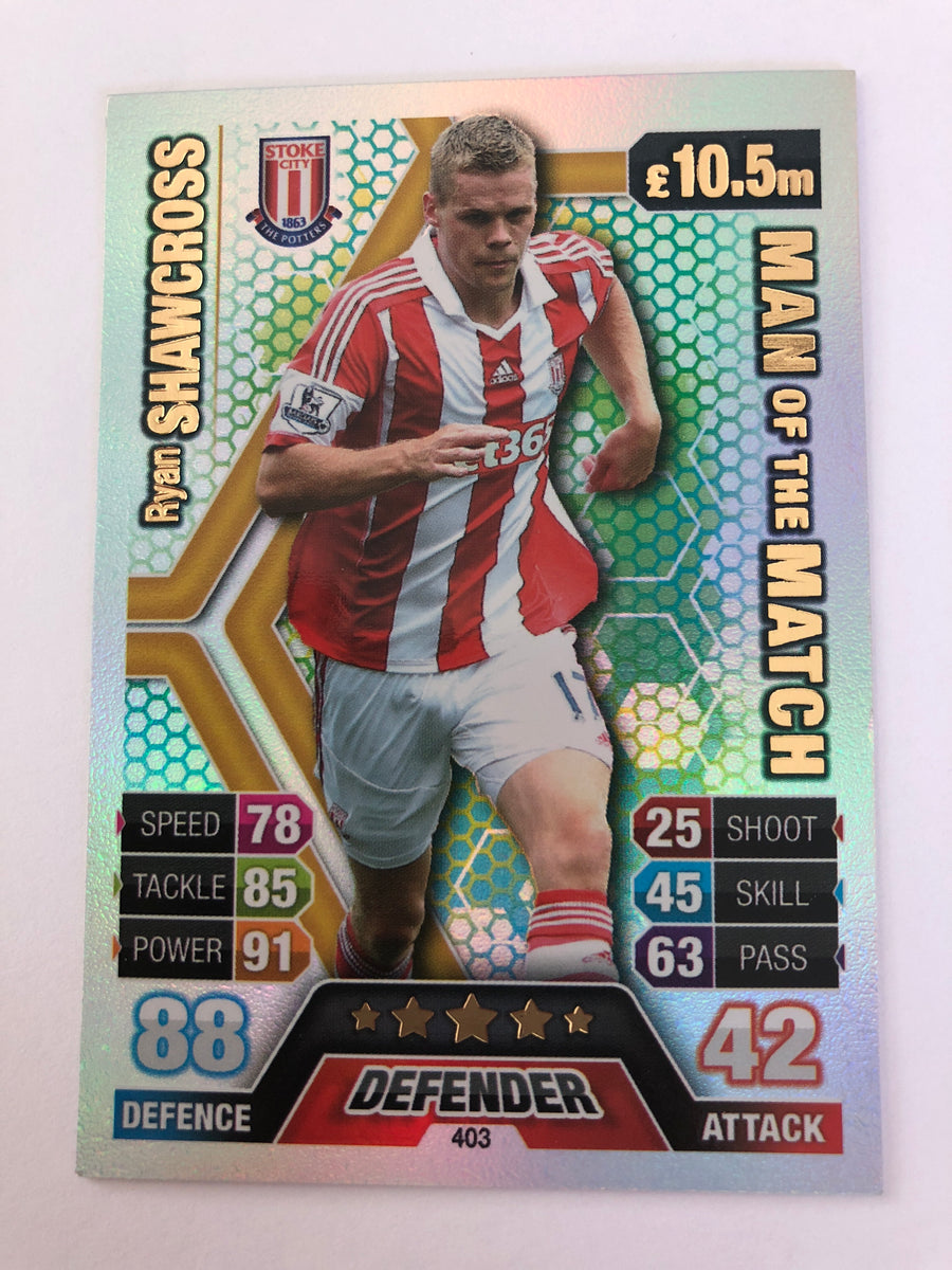403. RYAN SHAWCROSS - STOKE CITY - MAN OF THE MATCH