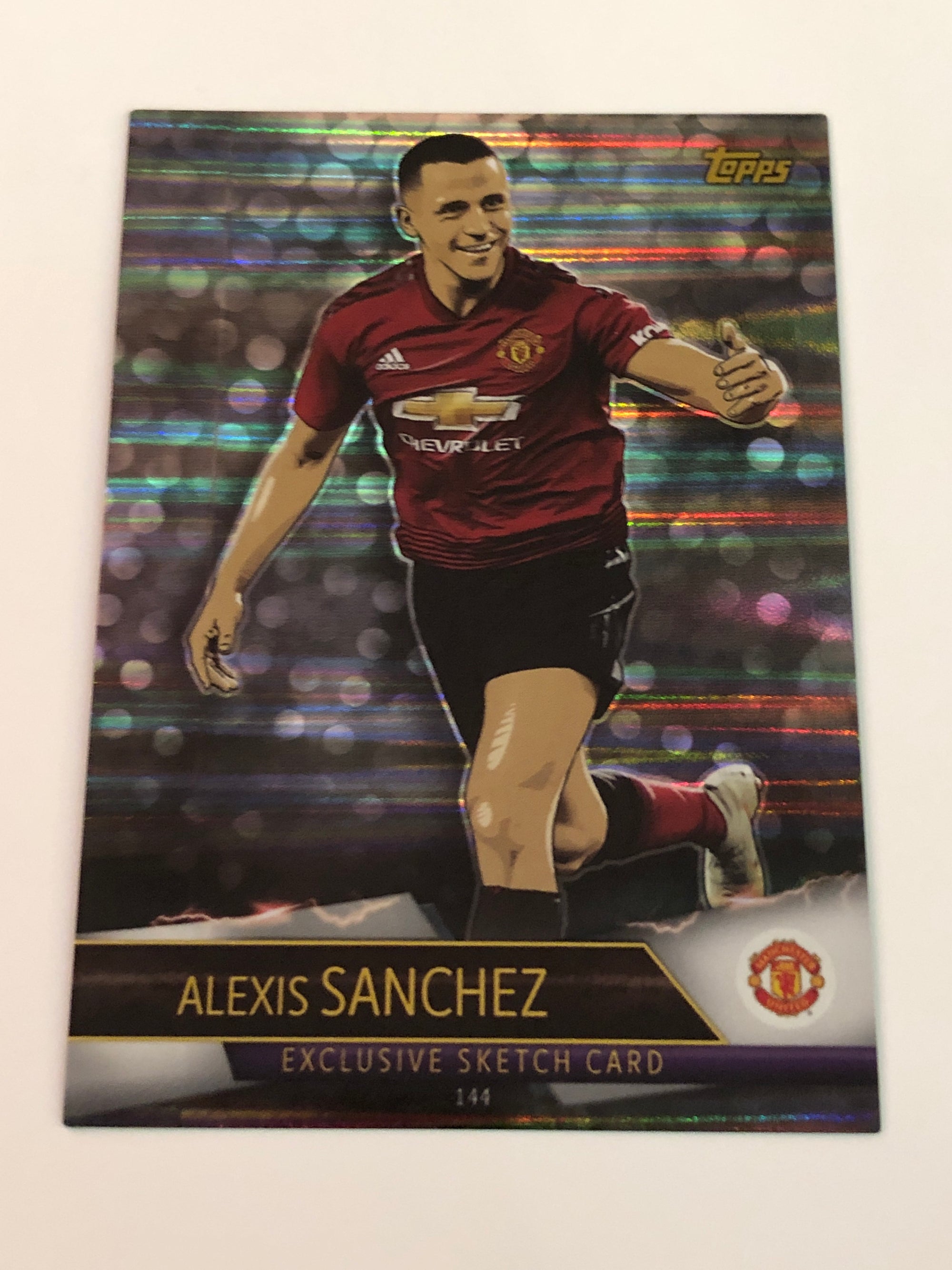 144. ALEXIS SANCHEZ - MANCHESTER UNITED - EXCLUSIVE SKETCH CARD