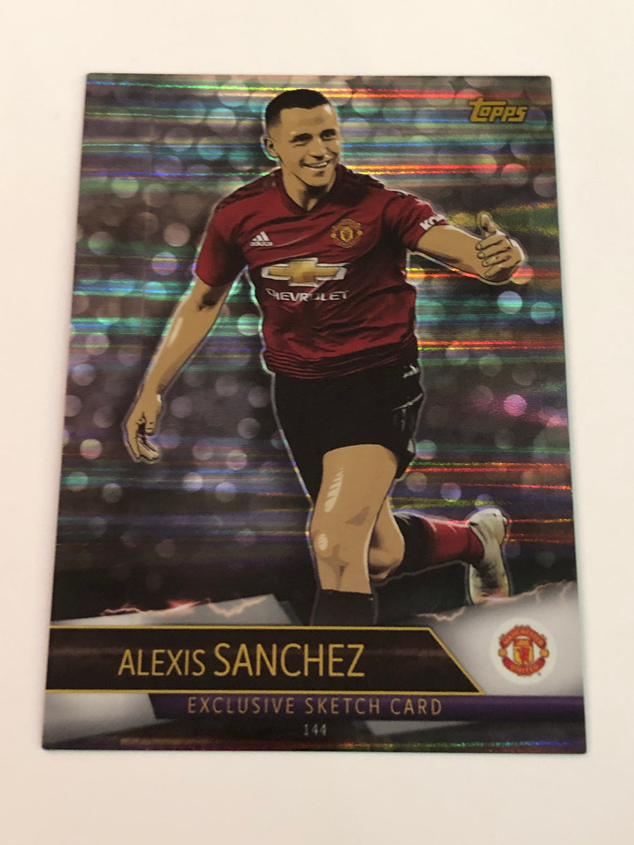 144. ALEXIS SANCHEZ - MANCHESTER UNITED - EXCLUSIVE SKETCH CARD